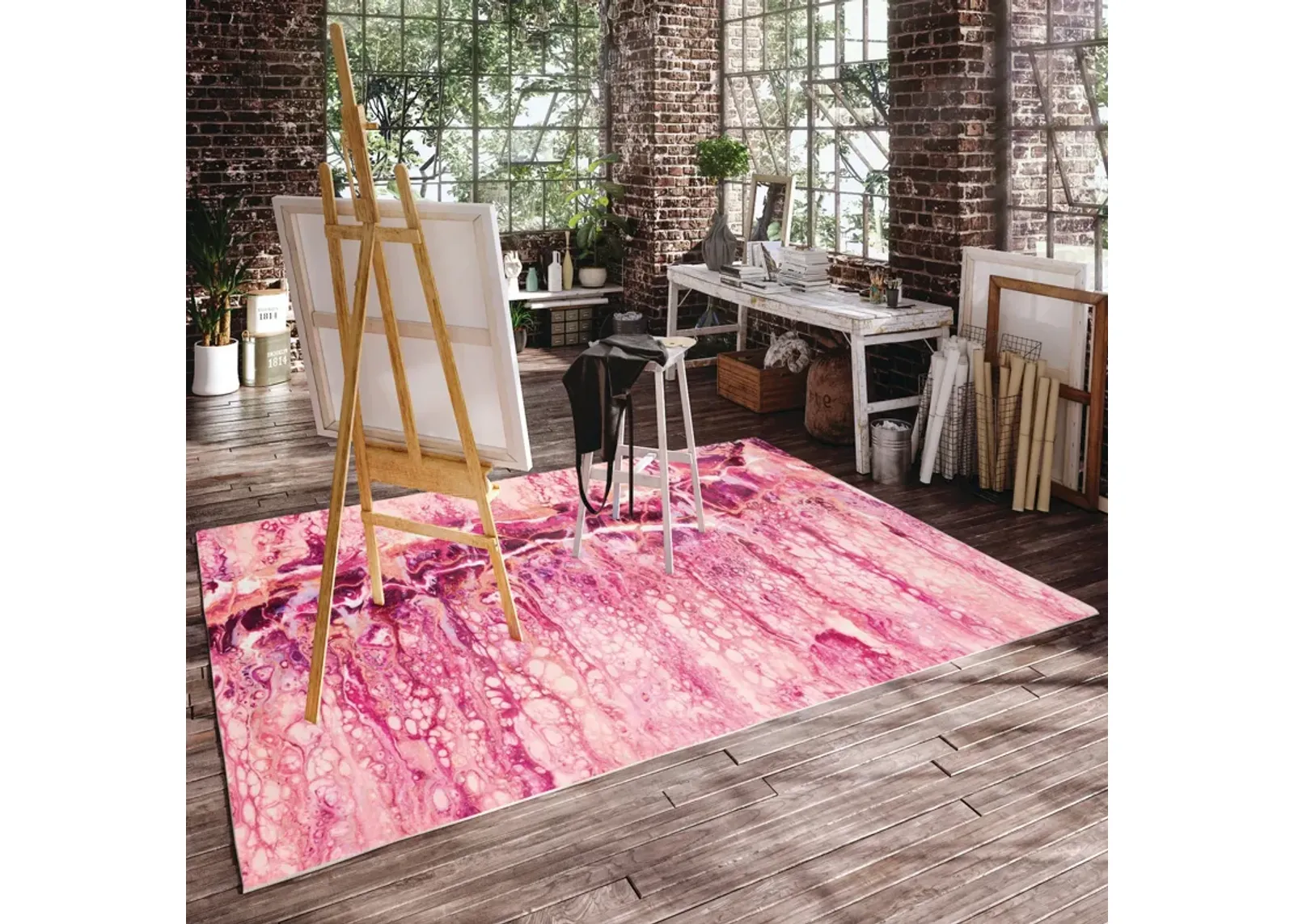 Kikiamo Flamingo 8 0  x 10 0  Area Rug