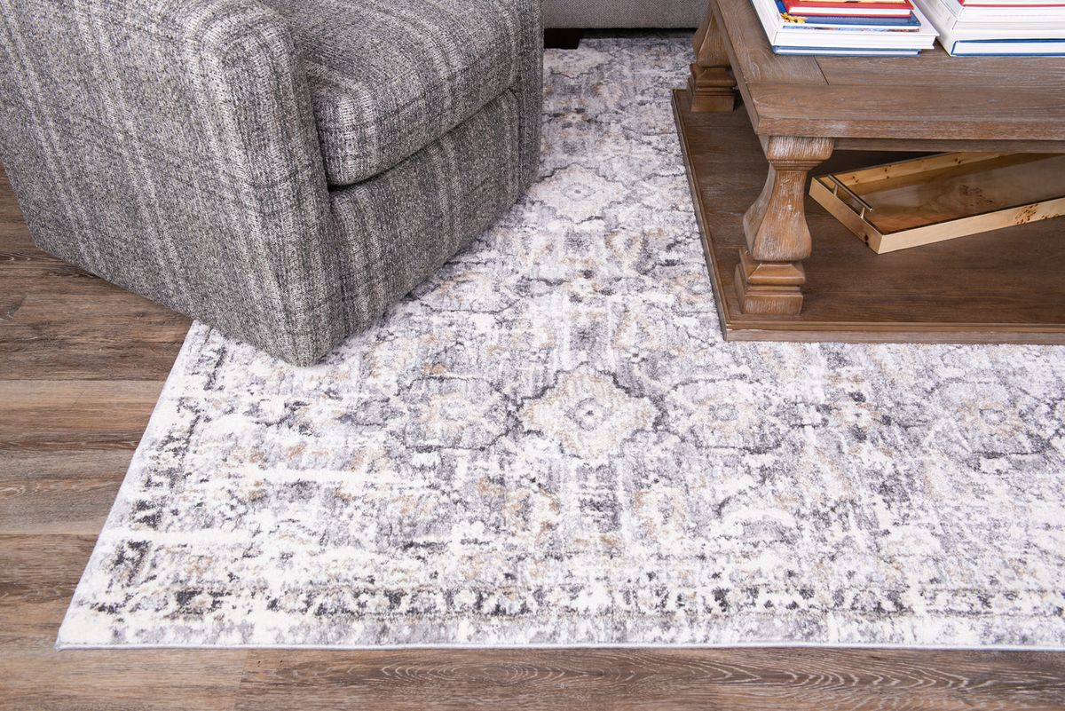 Theory Natural Grey Area Rug - 7 10  X 10 10 