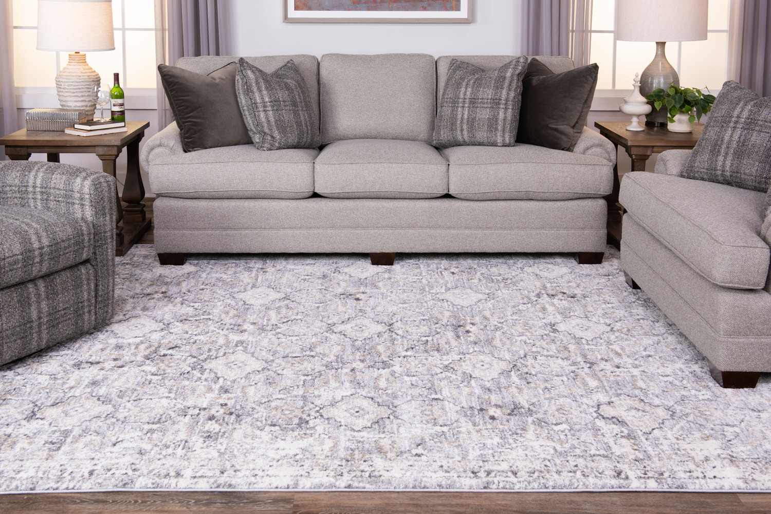 Theory Natural Grey Area Rug - 7 10  X 10 10 