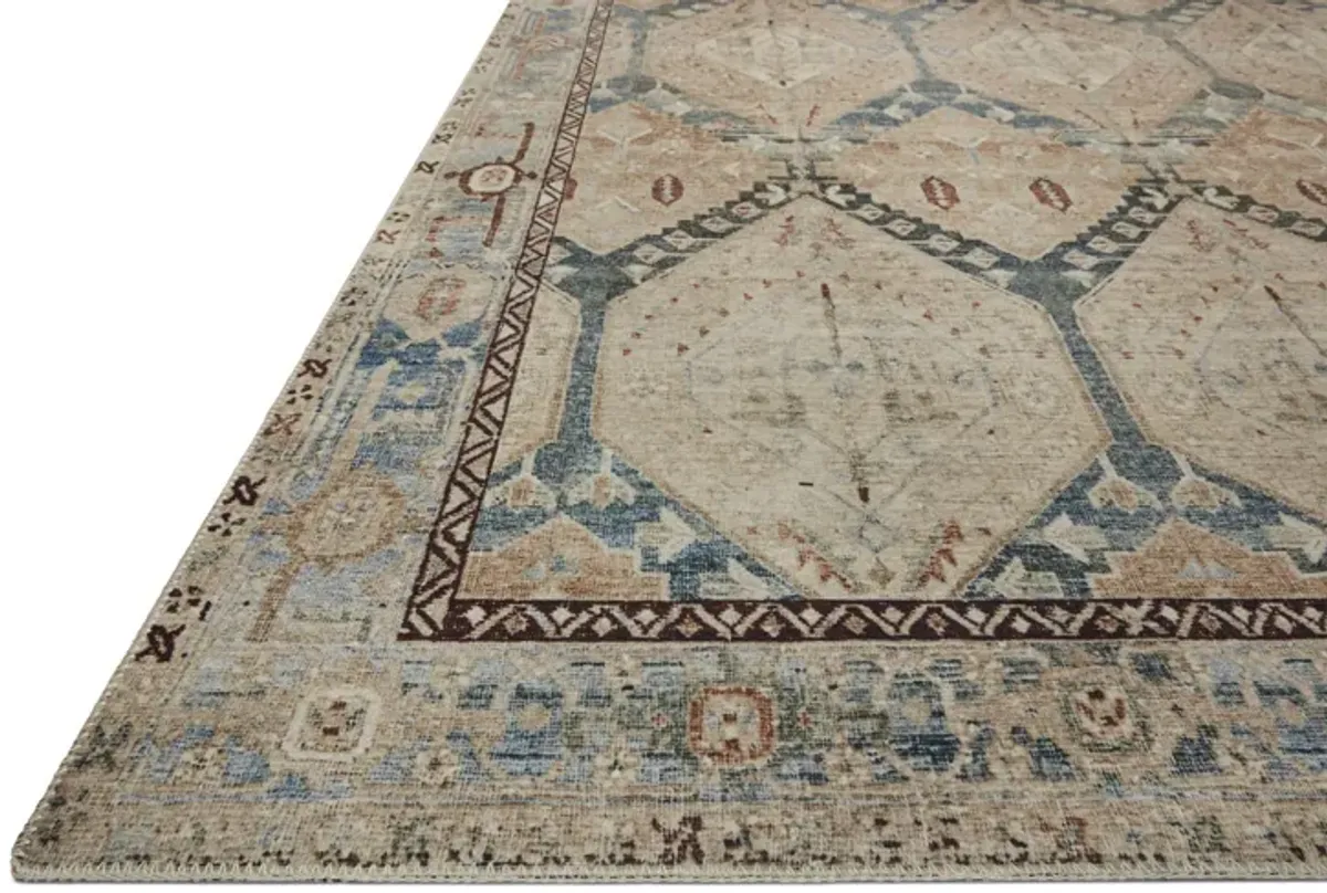 Magnolia Home Lenna Denim Sand Area Rug - 7 6  X 9 6 
