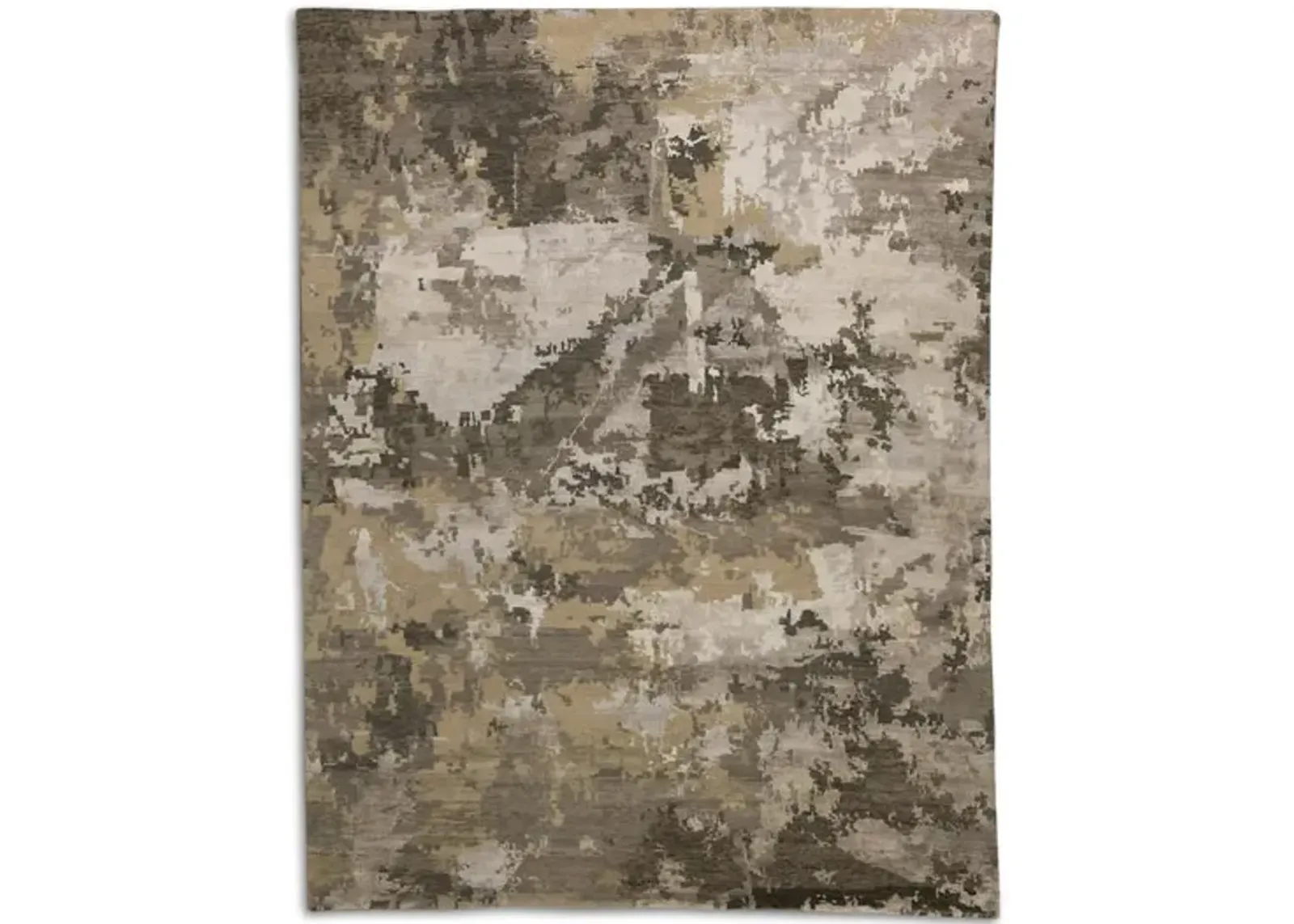 Hand Knotted Grey 9 0  x 11 9  Area Rug