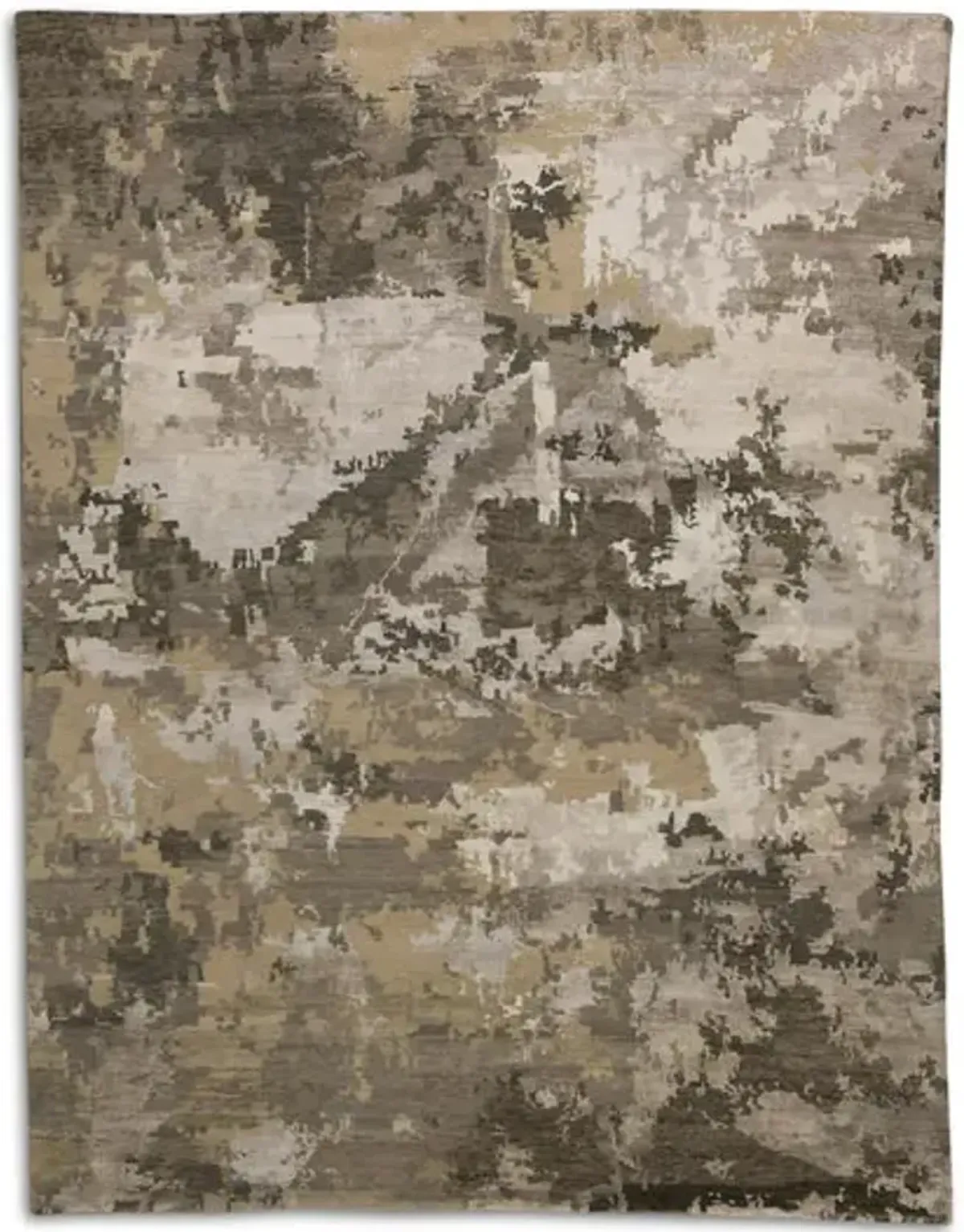 Hand Knotted Grey 9 0  x 11 9  Area Rug