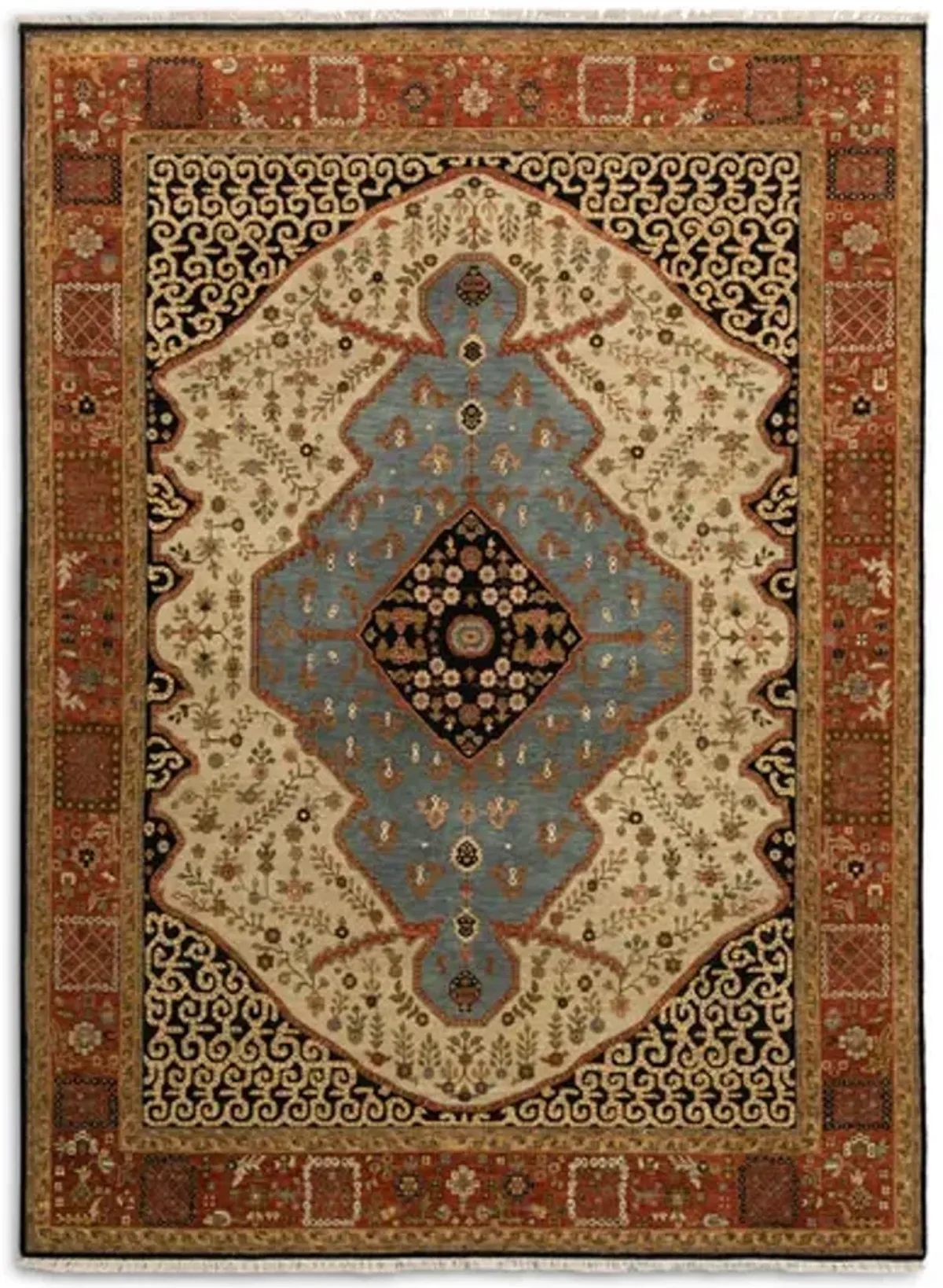 Hand Knotted 8 11  X 12 2  Area Rug