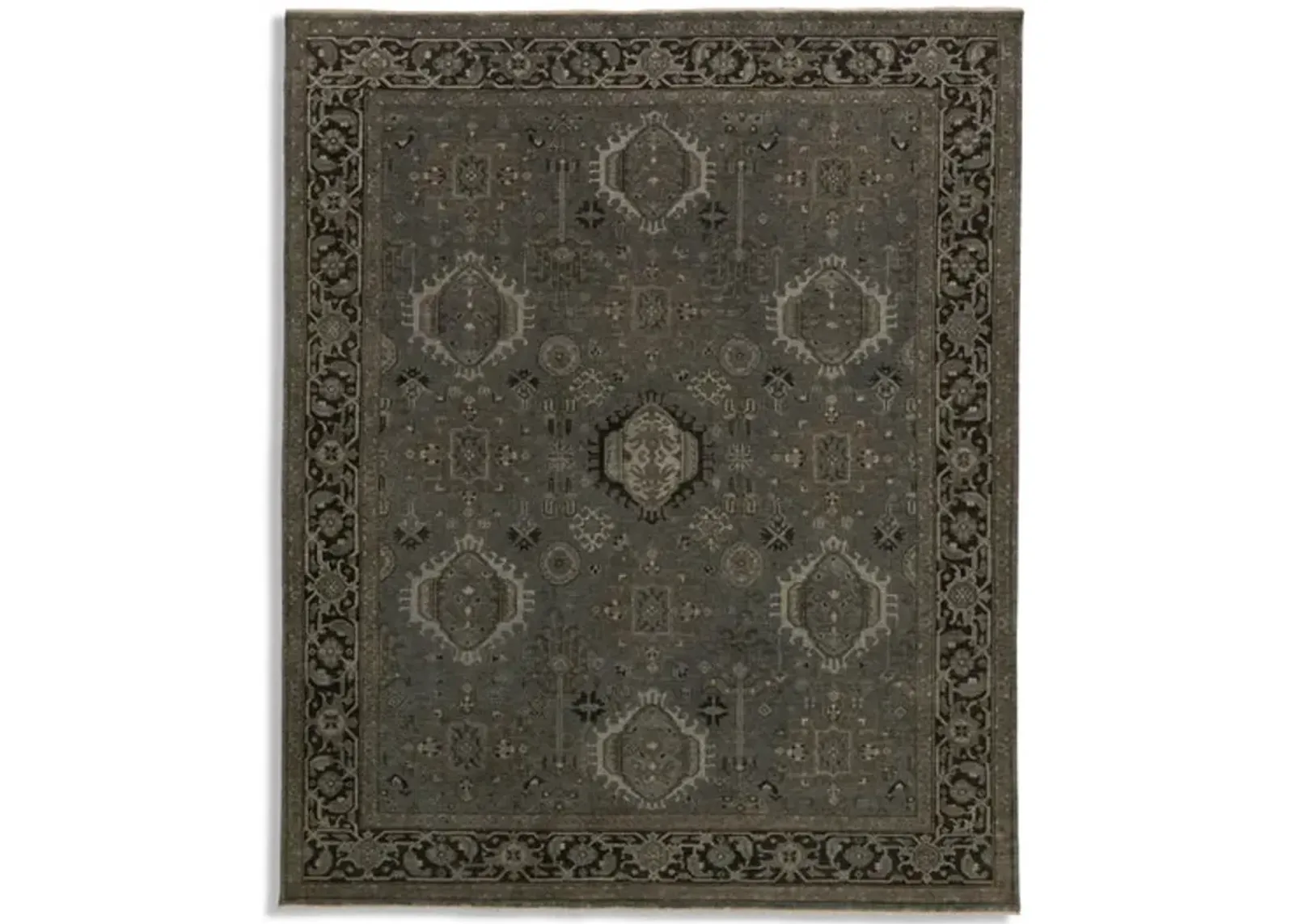 Smoked 7 11  x 9 7  Area Rug