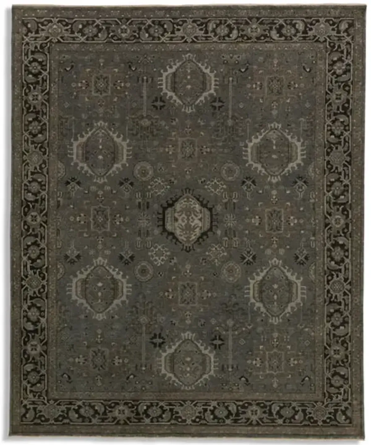 Smoked 7 11  x 9 7  Area Rug