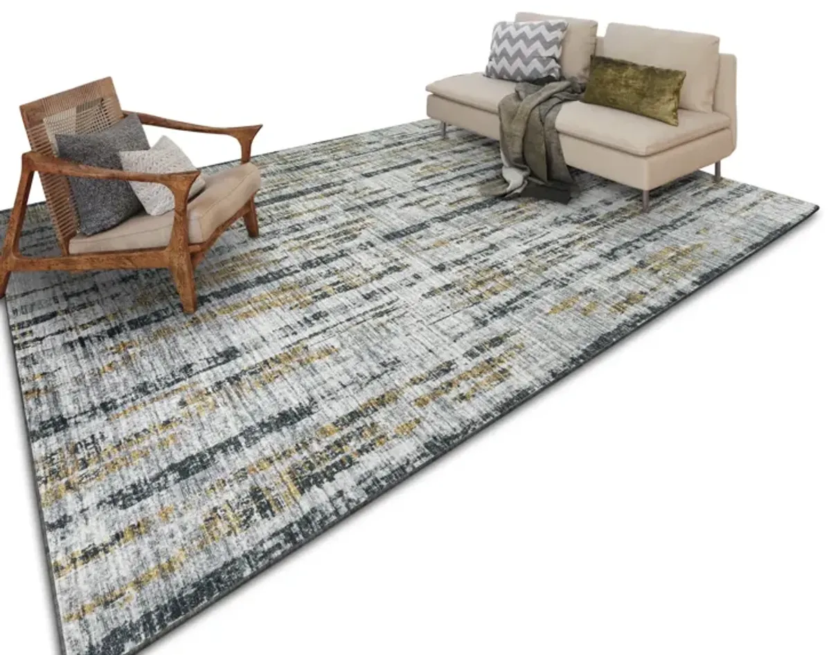 Urban Rug Winslow Grey Tin Area Rug - 8 0  x 10 0   