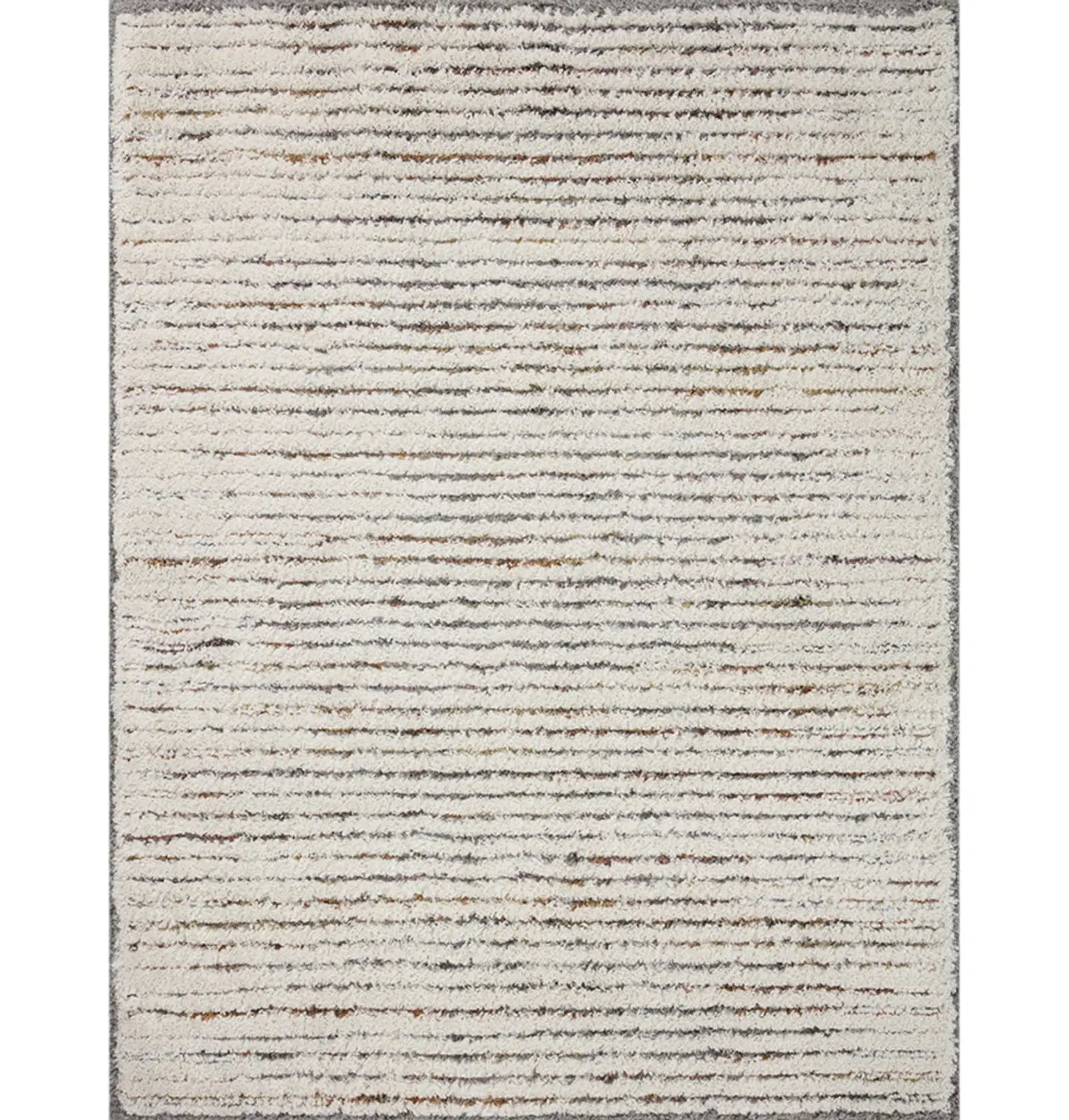 Levitt Shag Ivory Multi 7 10  x 10 0  Area Rug