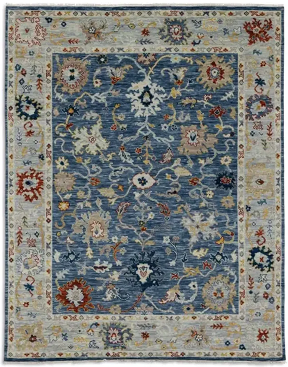 Oushak Hand Knotted 8 0  x 10 2  Area Rug