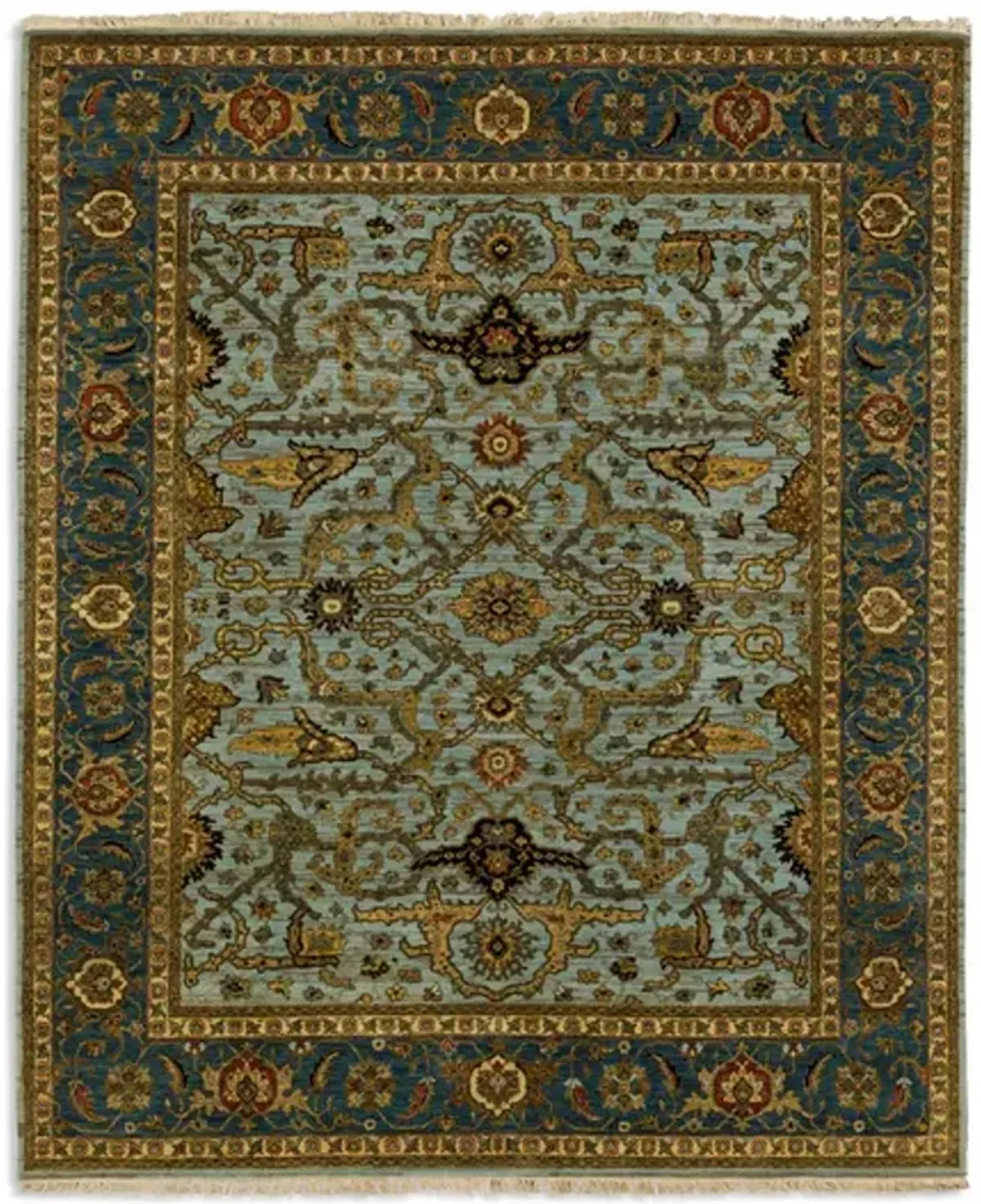 Hand Knotted 8 1  x 9 9  Area Rug