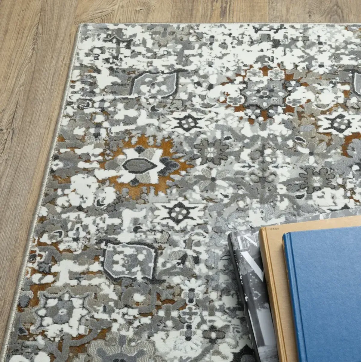 Gemini Grey Multi 7 10  X 10 10  Area Rug