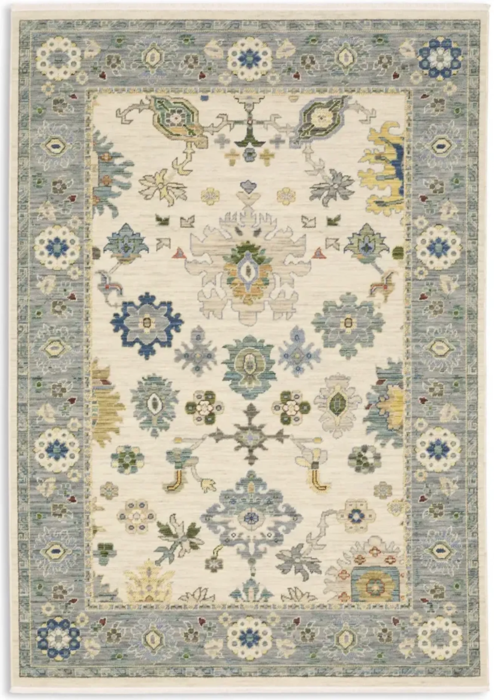 Lucca Blue Ivory - 7 10  x 10 10   Area Rug