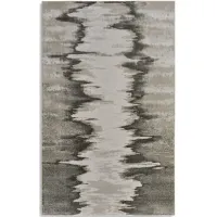 Micah Zap Ivory Silver 8 0  x 10 0  Area Rug