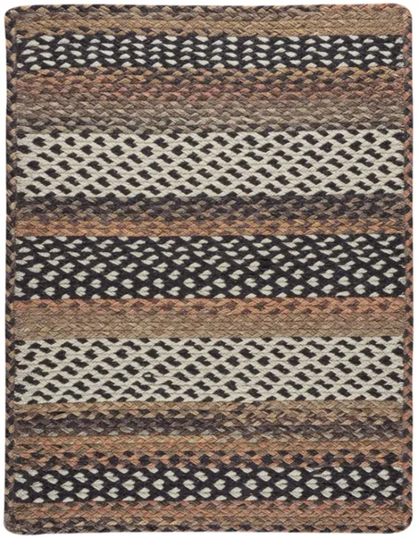Wanderer Braid Cognac 8 0  x 11 0  Area Rug