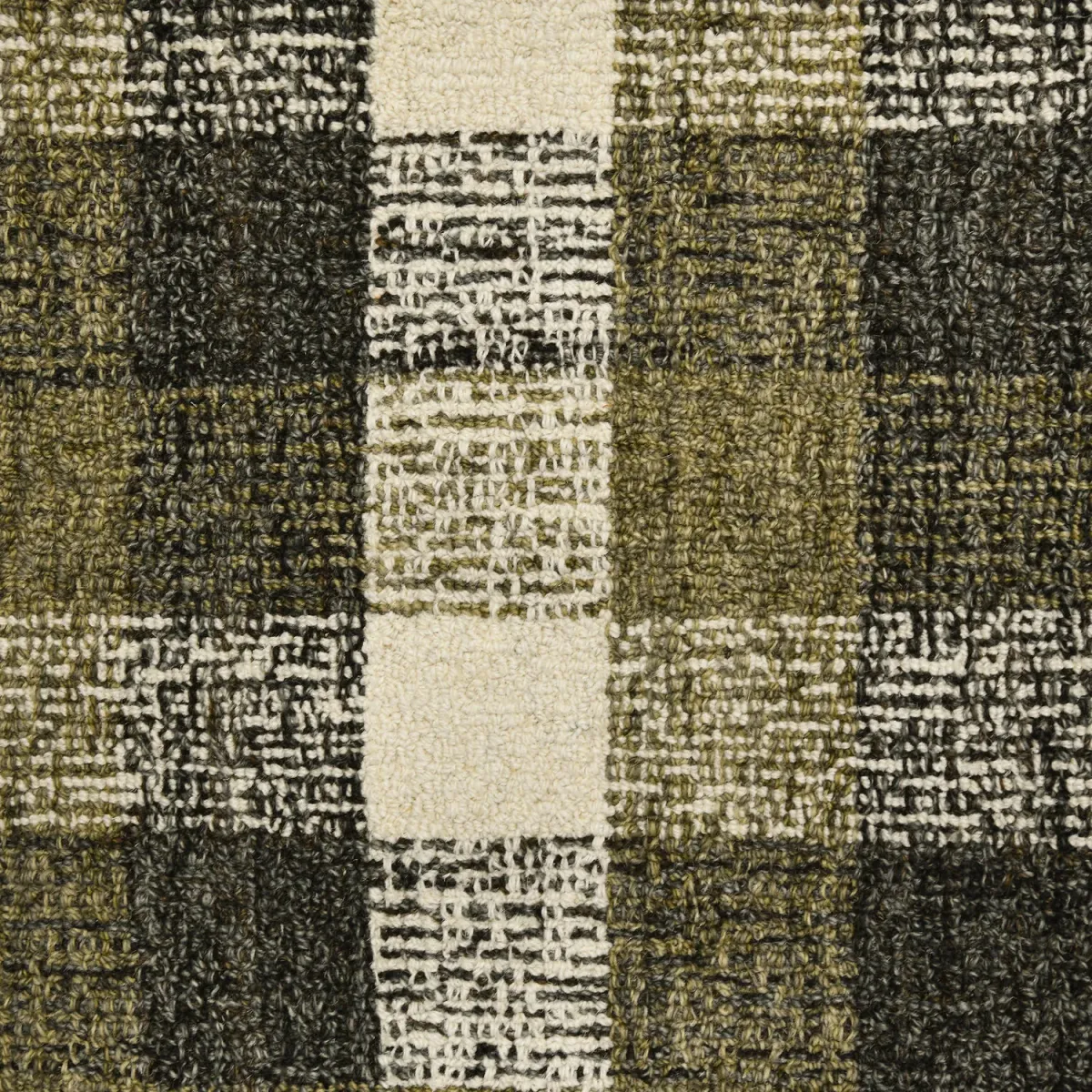 Tartan Khaki Area Rug - 8 0  X 10 0 