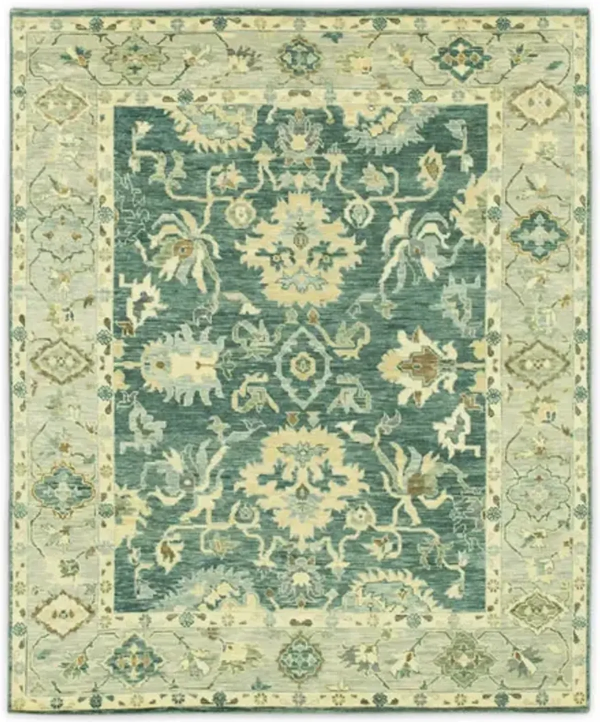 Hand Knotted Area Rug - 8 0  X 9 10 