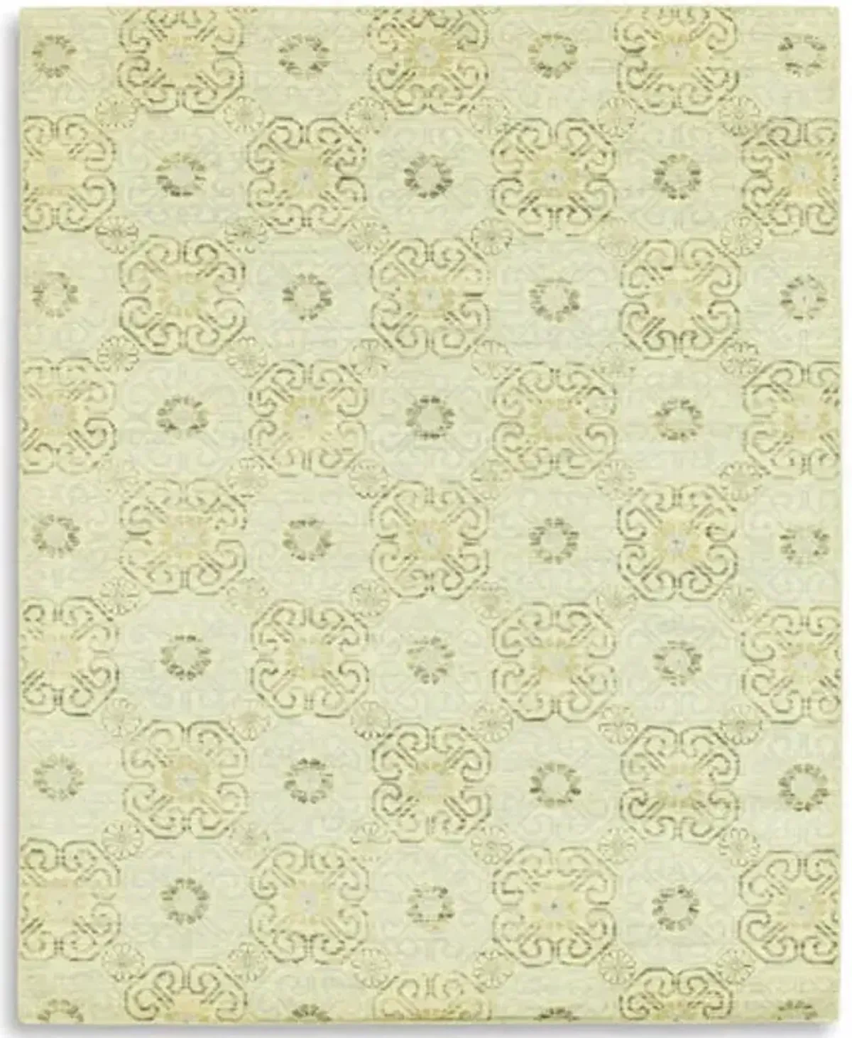 Hand Knotted Area Rug - 8 2  X 10 2 
