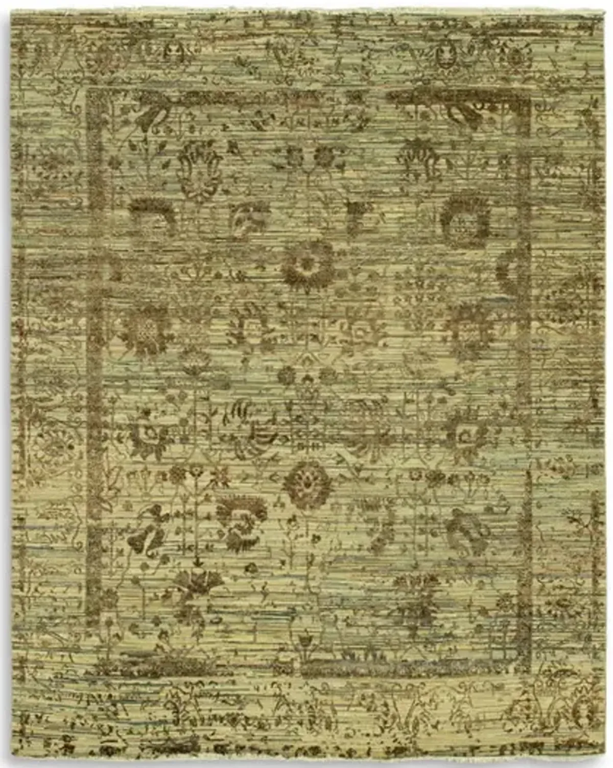 Hand Knotted Area Rug - 8 0  X 10 0 