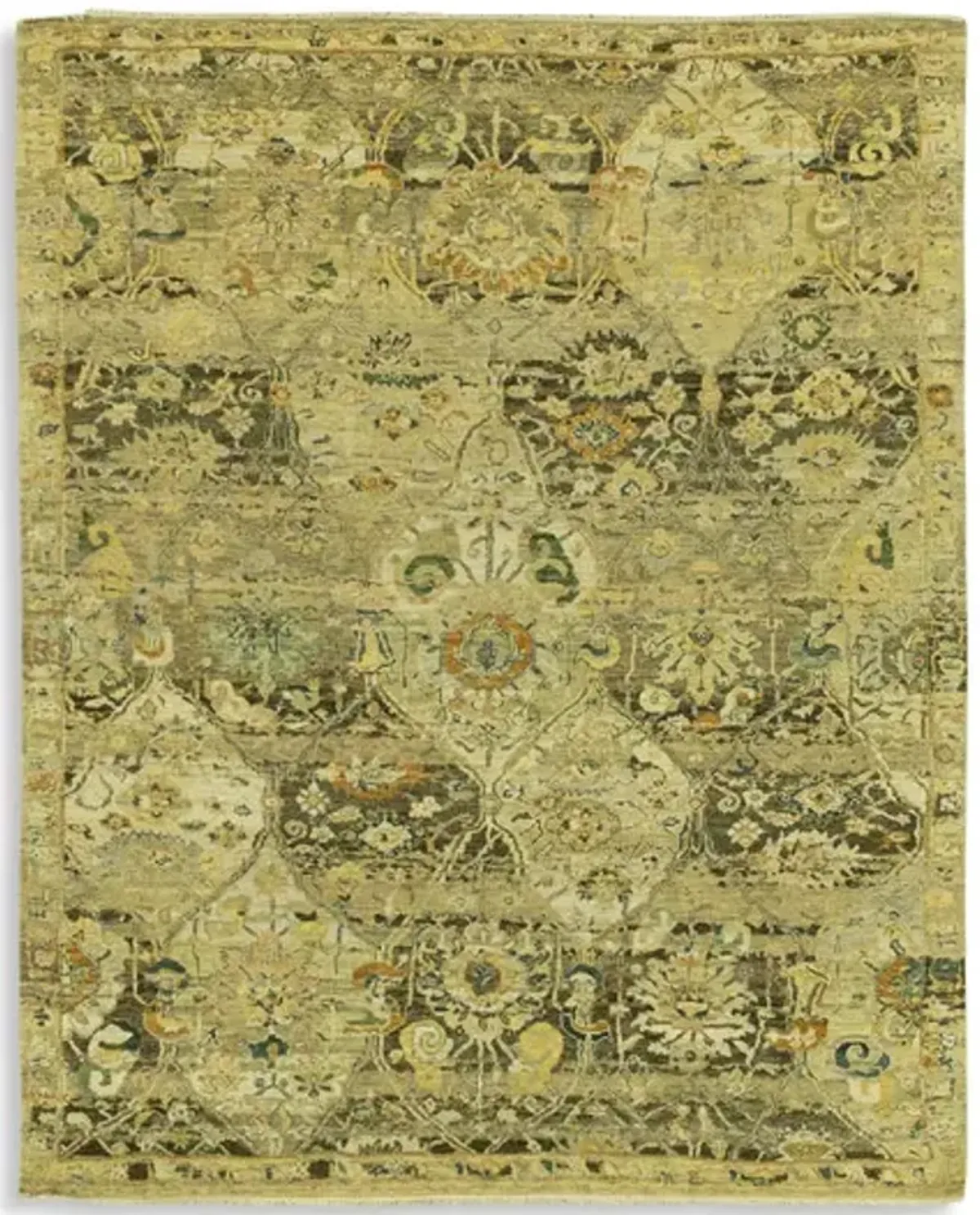 Hand Knotted Area Rug - 7 11  X 9 9 