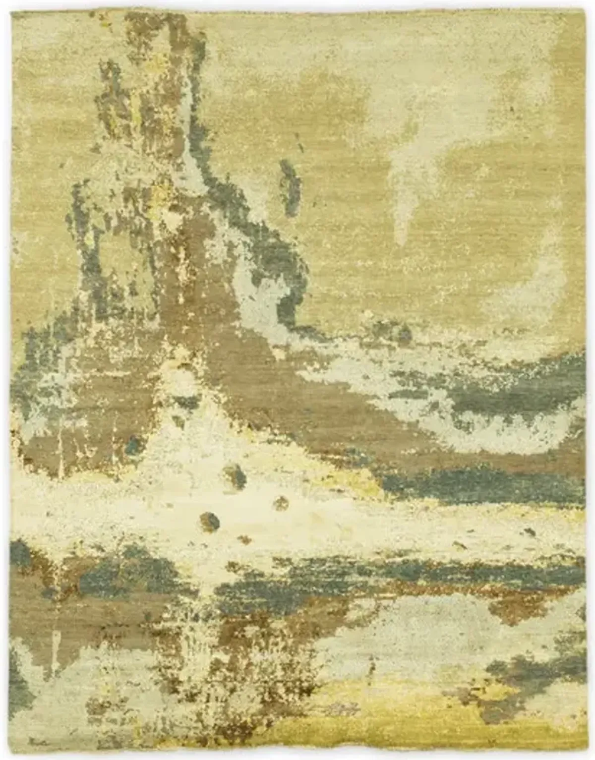 Hand Knotted Area Rug -  7 10  X 10 0 