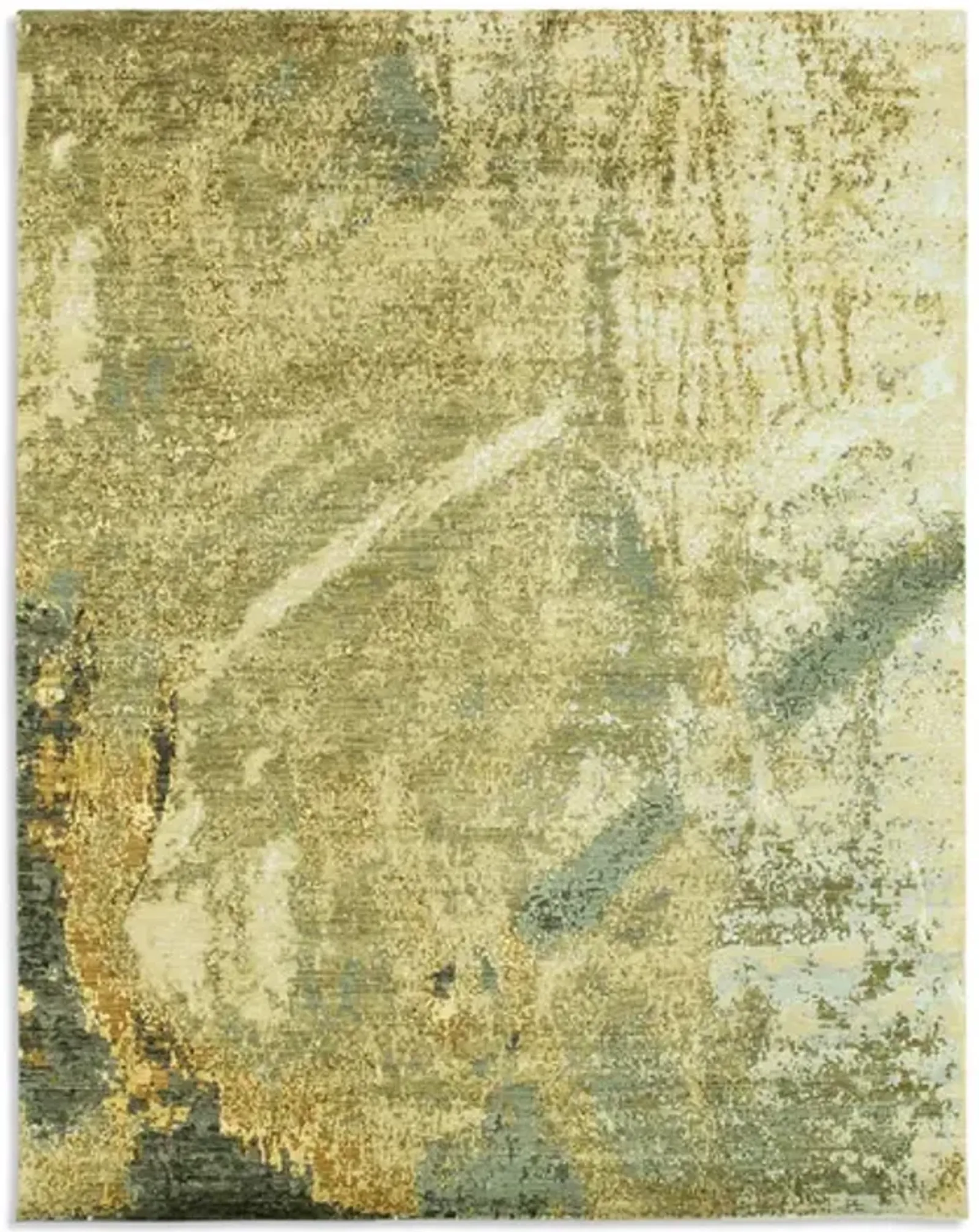 Hand Knotted Area Rug - 8 1  X 10 5 