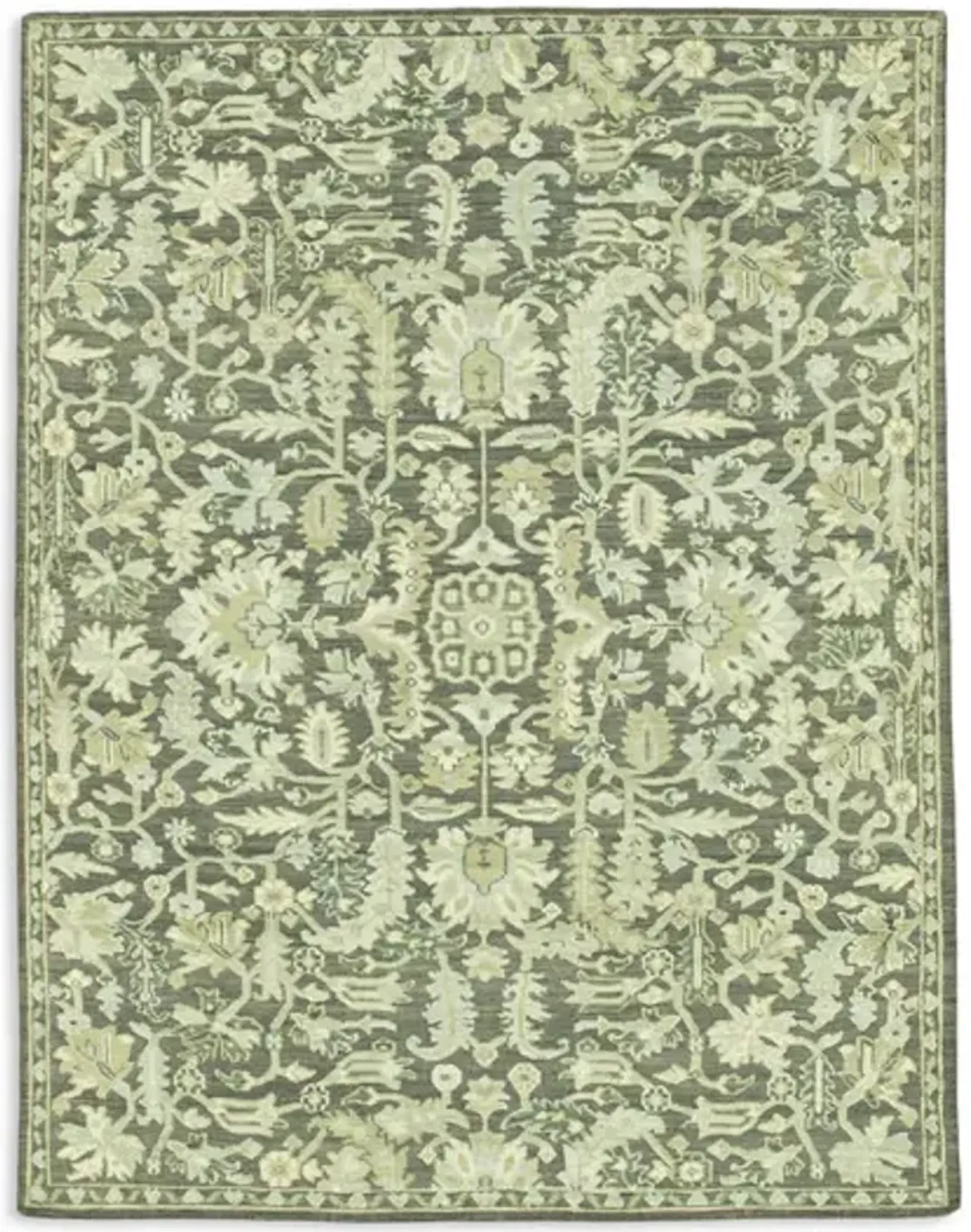 Hand Knotted Area Rug - 7 11  X 10 3 