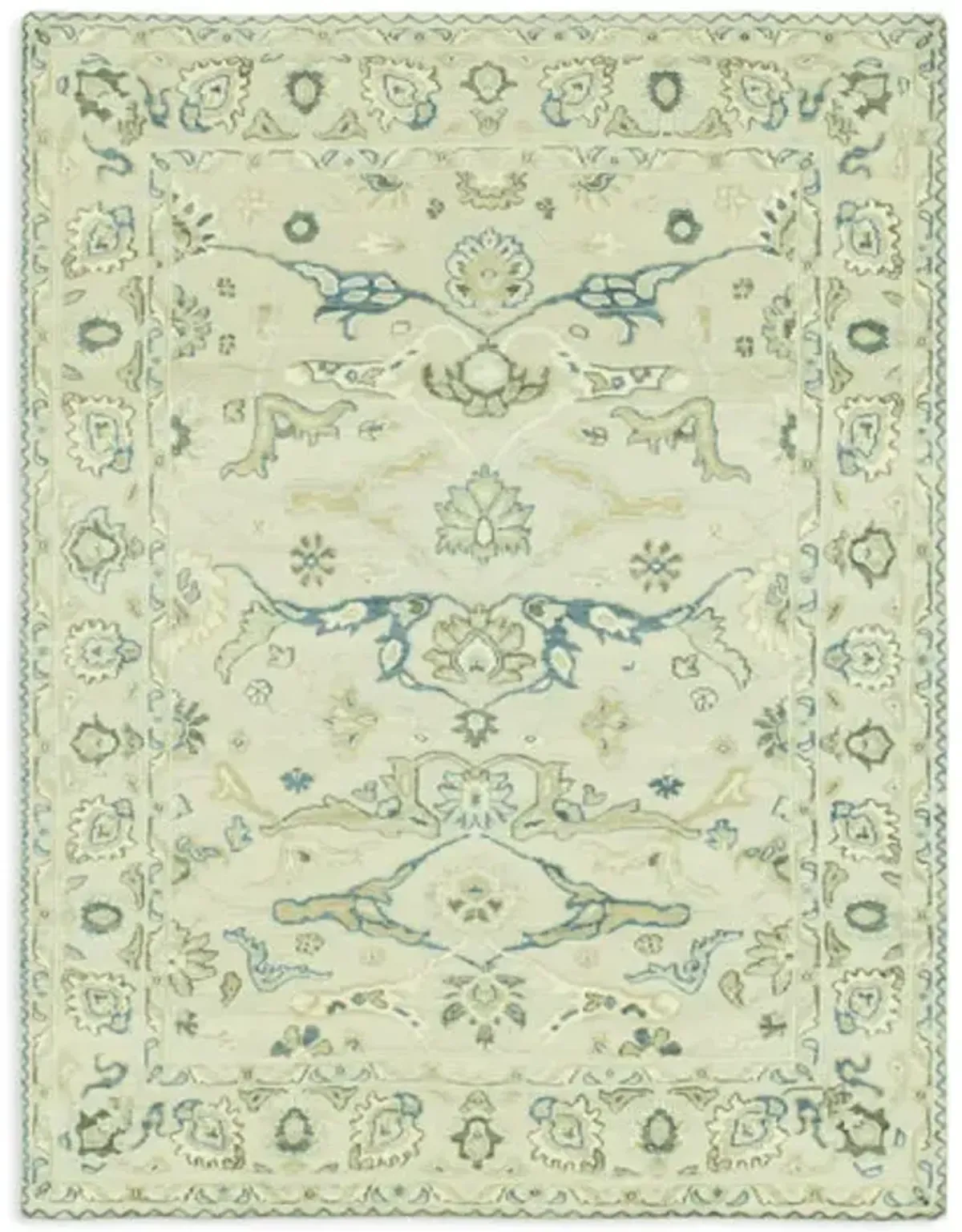 Hand Knotted Area Rug - 8 1  X 10 7 