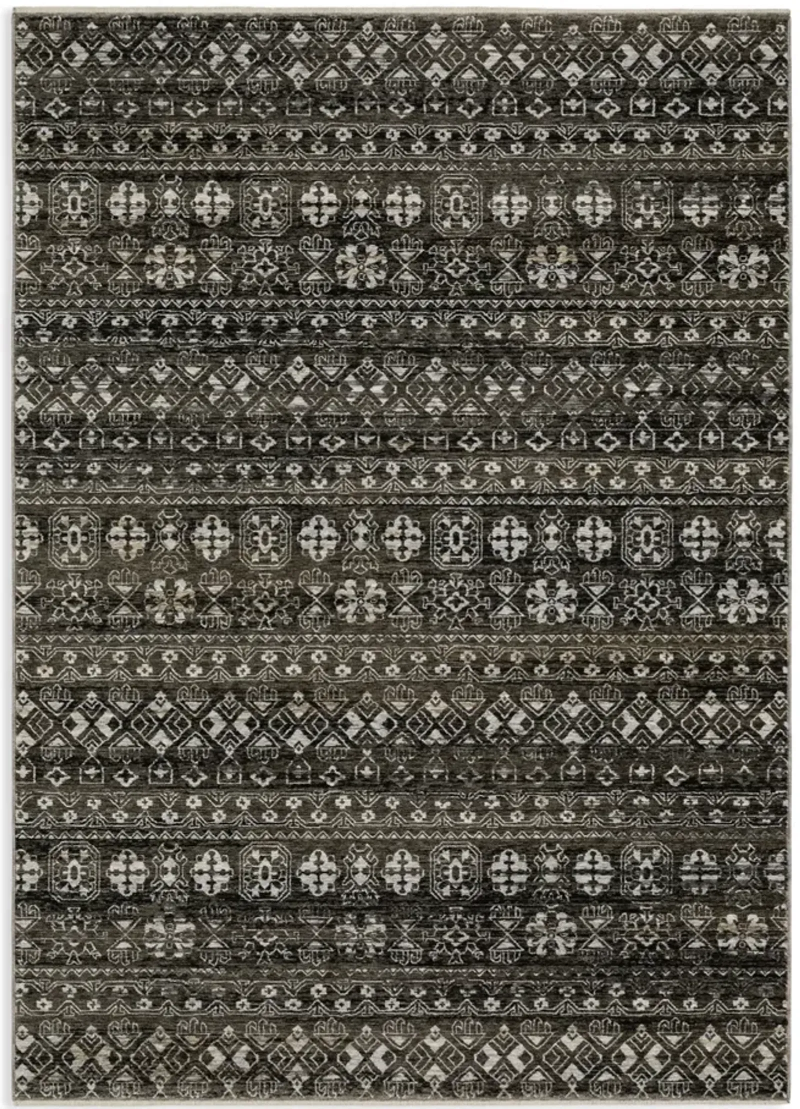 Chamberlain Grey Black Area Rug - 7 10  X 10 10 