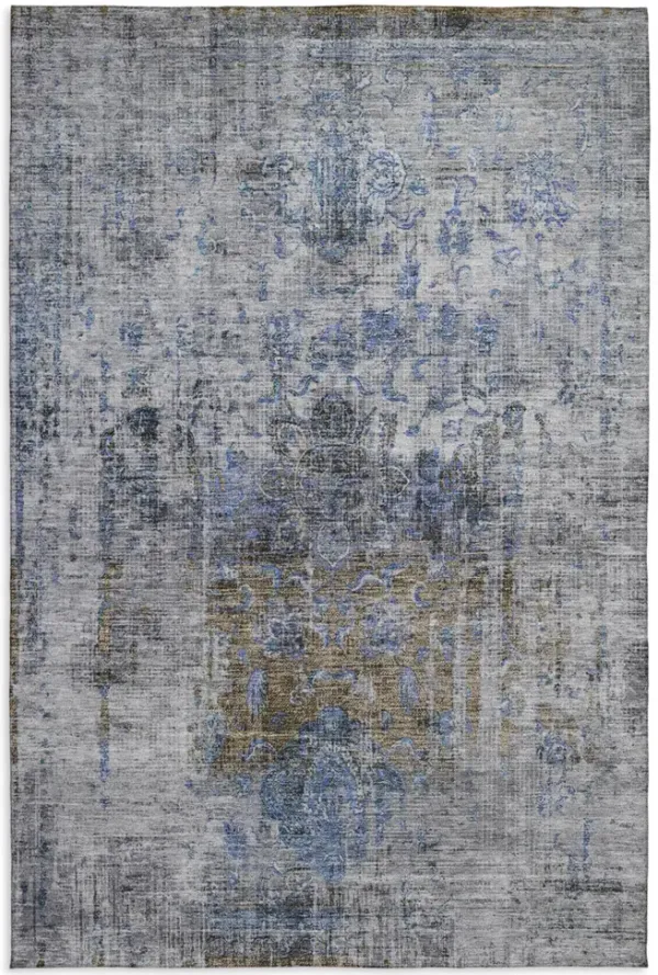 Karaj Blue Area Rug - 8 0  X 10 0 