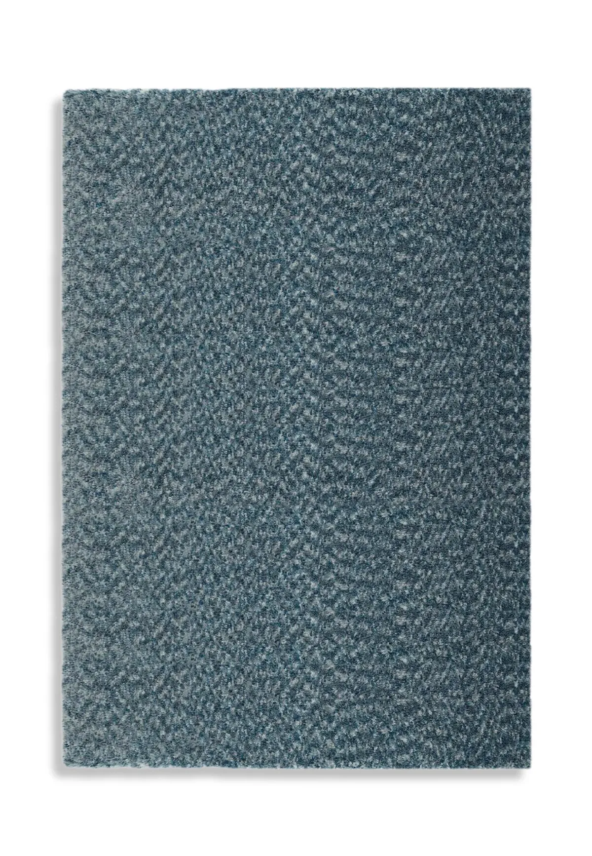 Lisbon Caribbean Blue Shag Area Rug - 8 0  x 10 0 