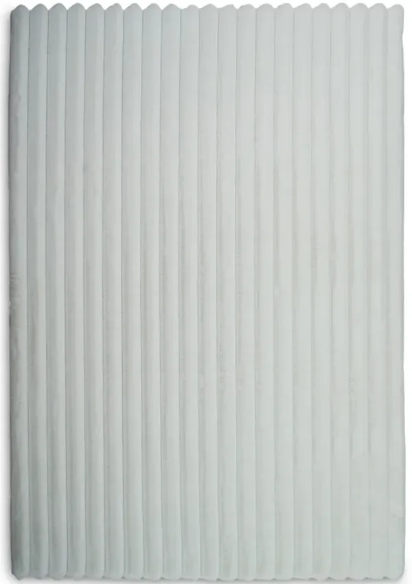 Madrid White Corded Shag Area Rug - 80  X 10 0  