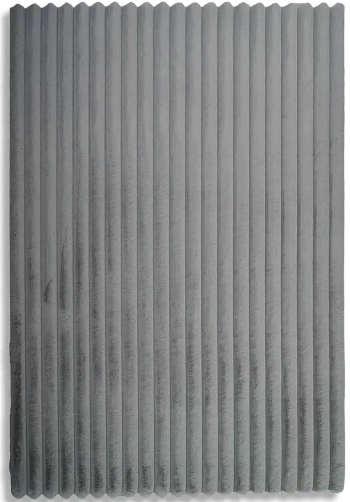 Madrid Corded Shag Silver Area Rug - 8 0  X 10 0 