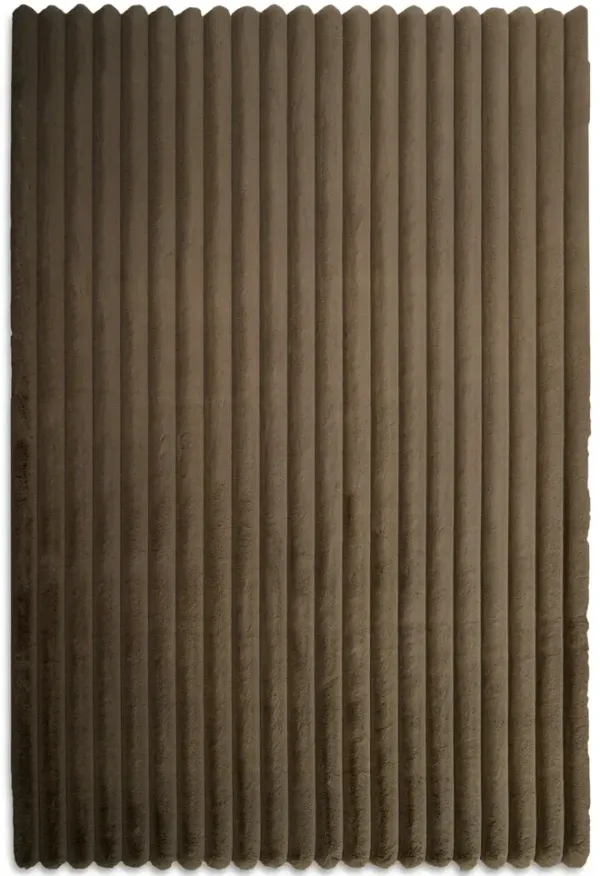 Madrid Fawn Corded Shag Area Rug - 8 0  X 8 10 