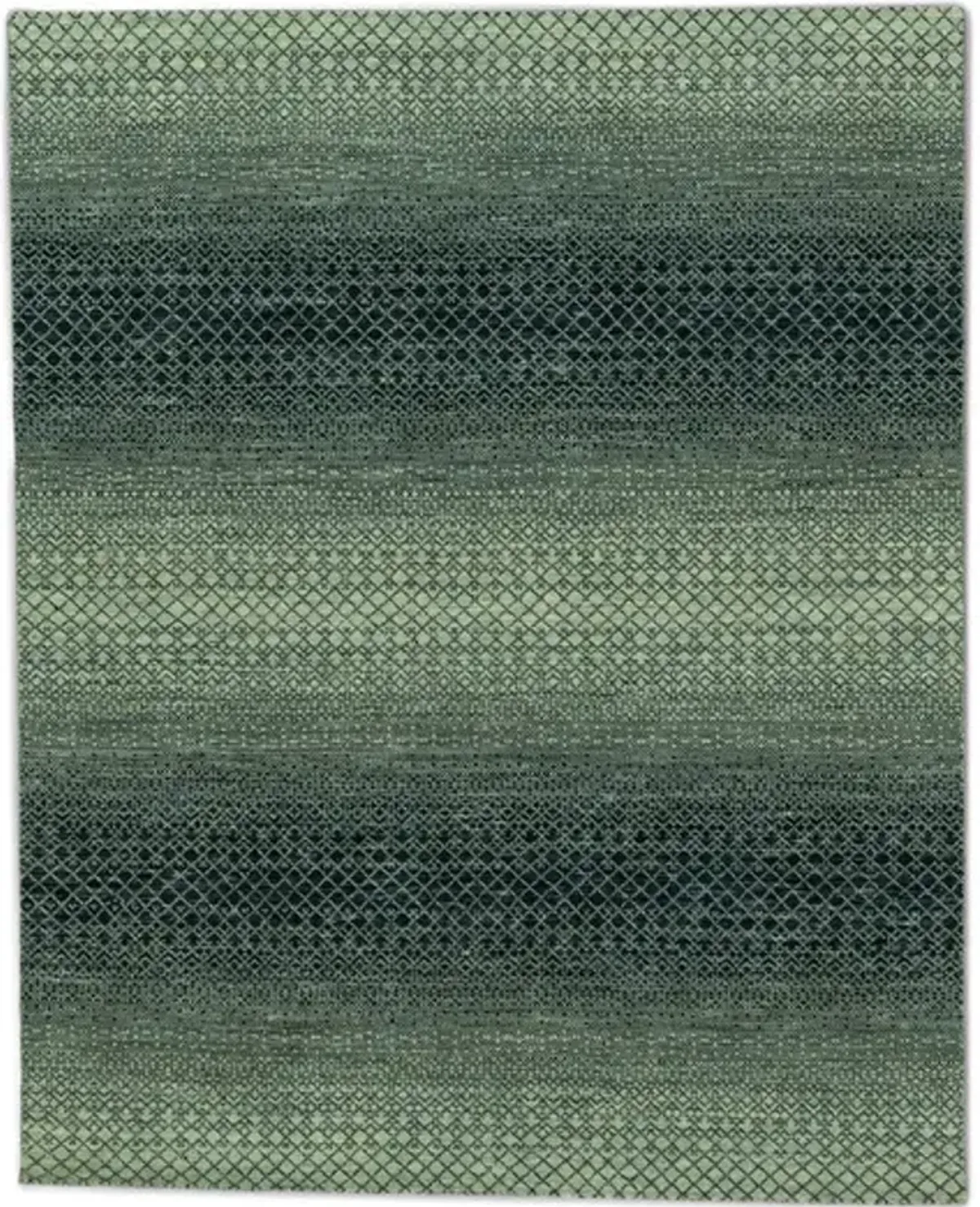Rainbow Hand Knotted Area Rug - 7 9  X 9 9  