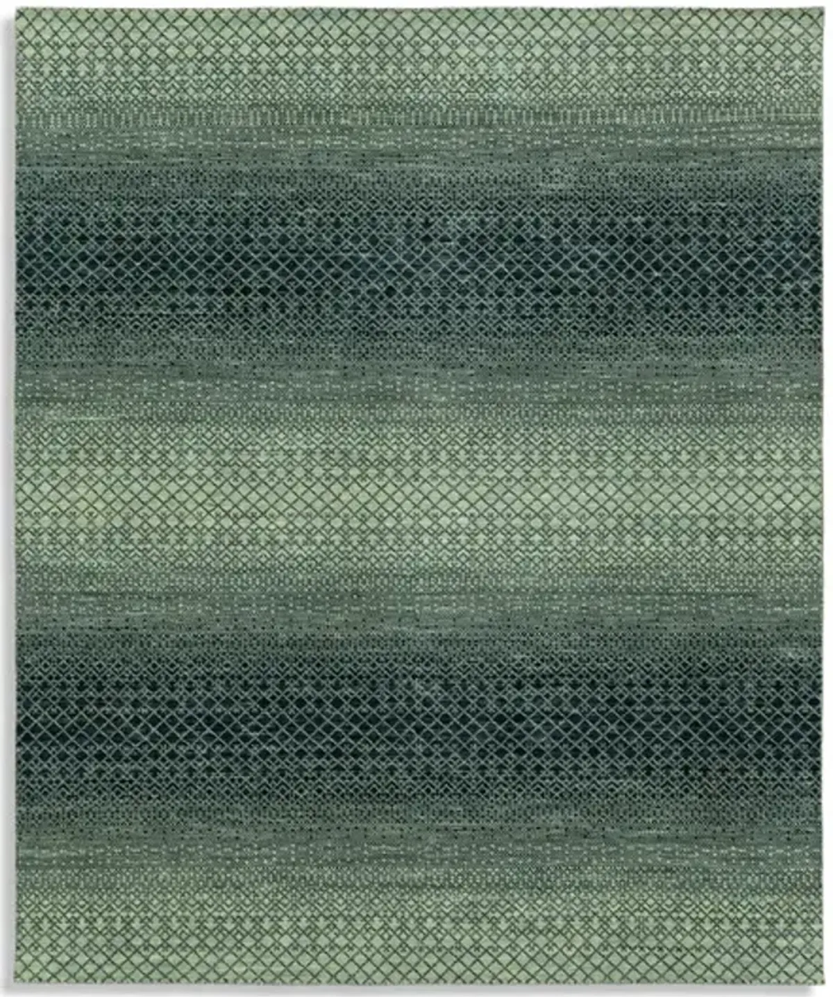 Rainbow Hand Knotted Area Rug - 7 9  X 9 9 