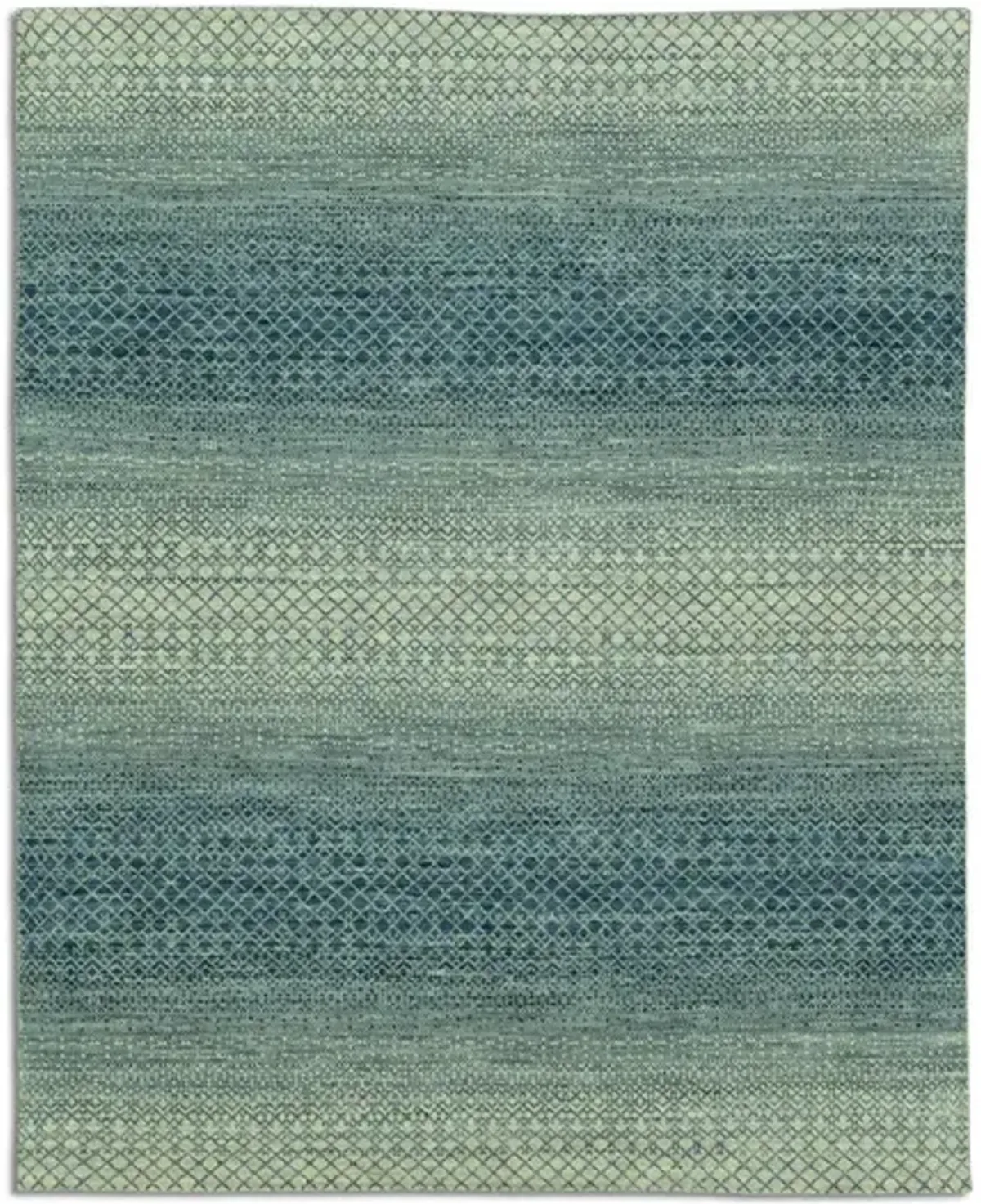 Rainbow Hand Knotted Area Rug - 7 9  X 9 9 