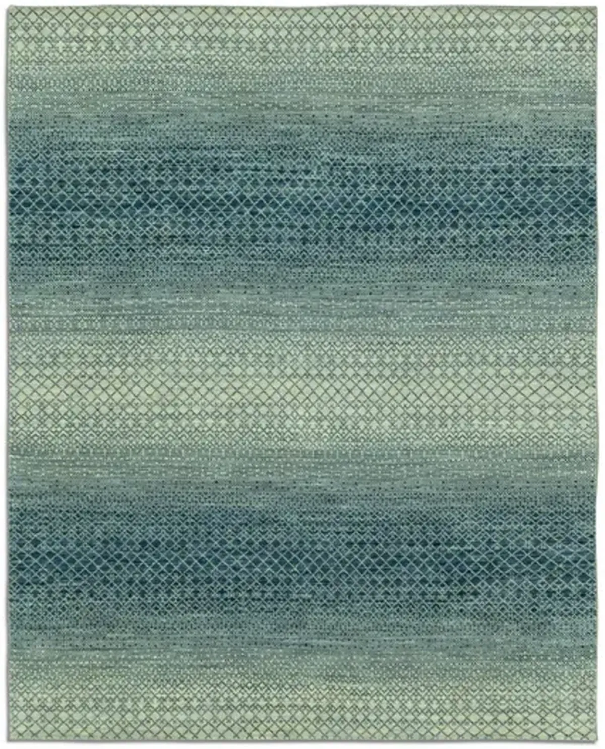 Rainbow Hand Knotted Area Rug - 7 9  X 9 9 