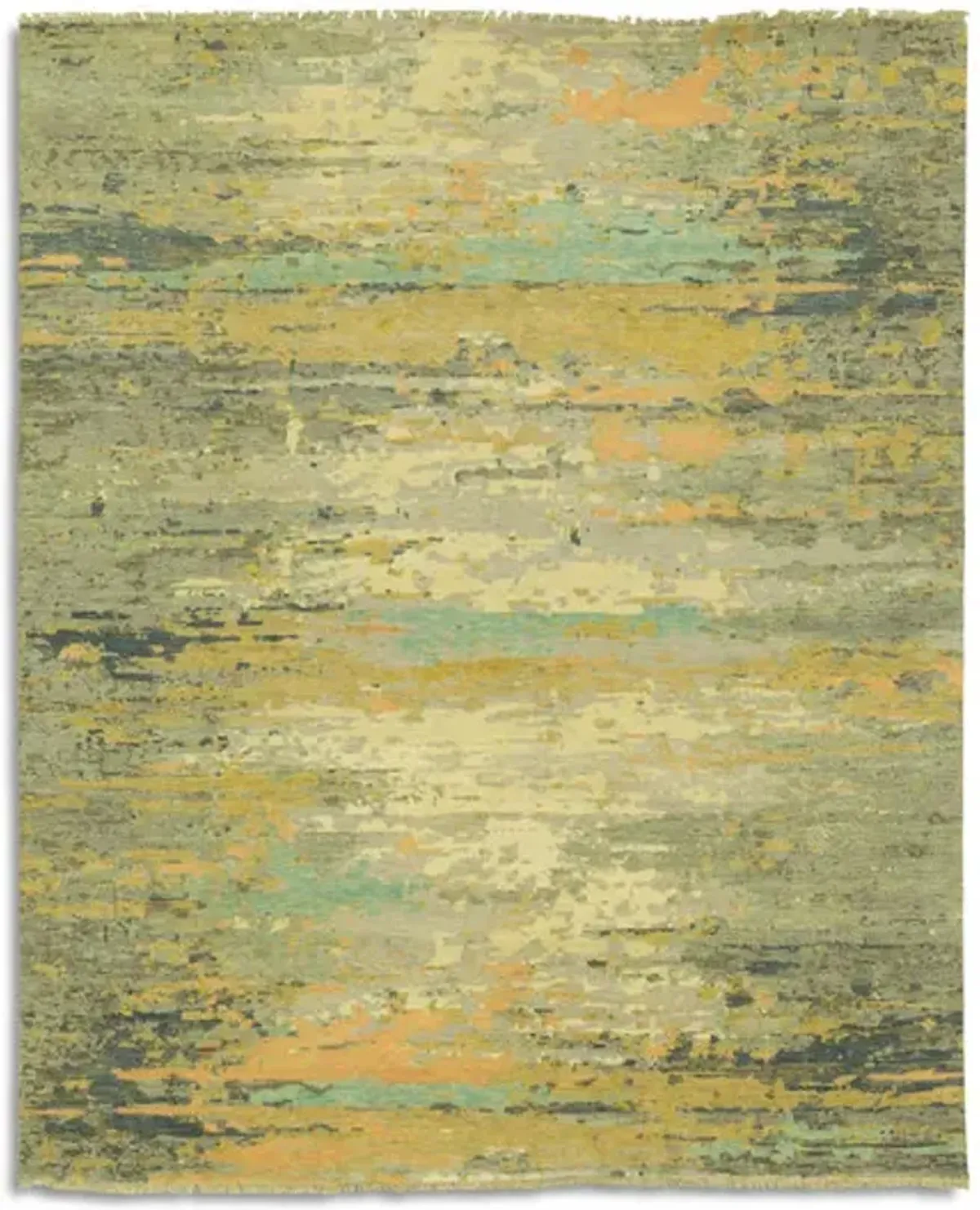 Hand Knotted Area Rug - 8 2  X 10 1 