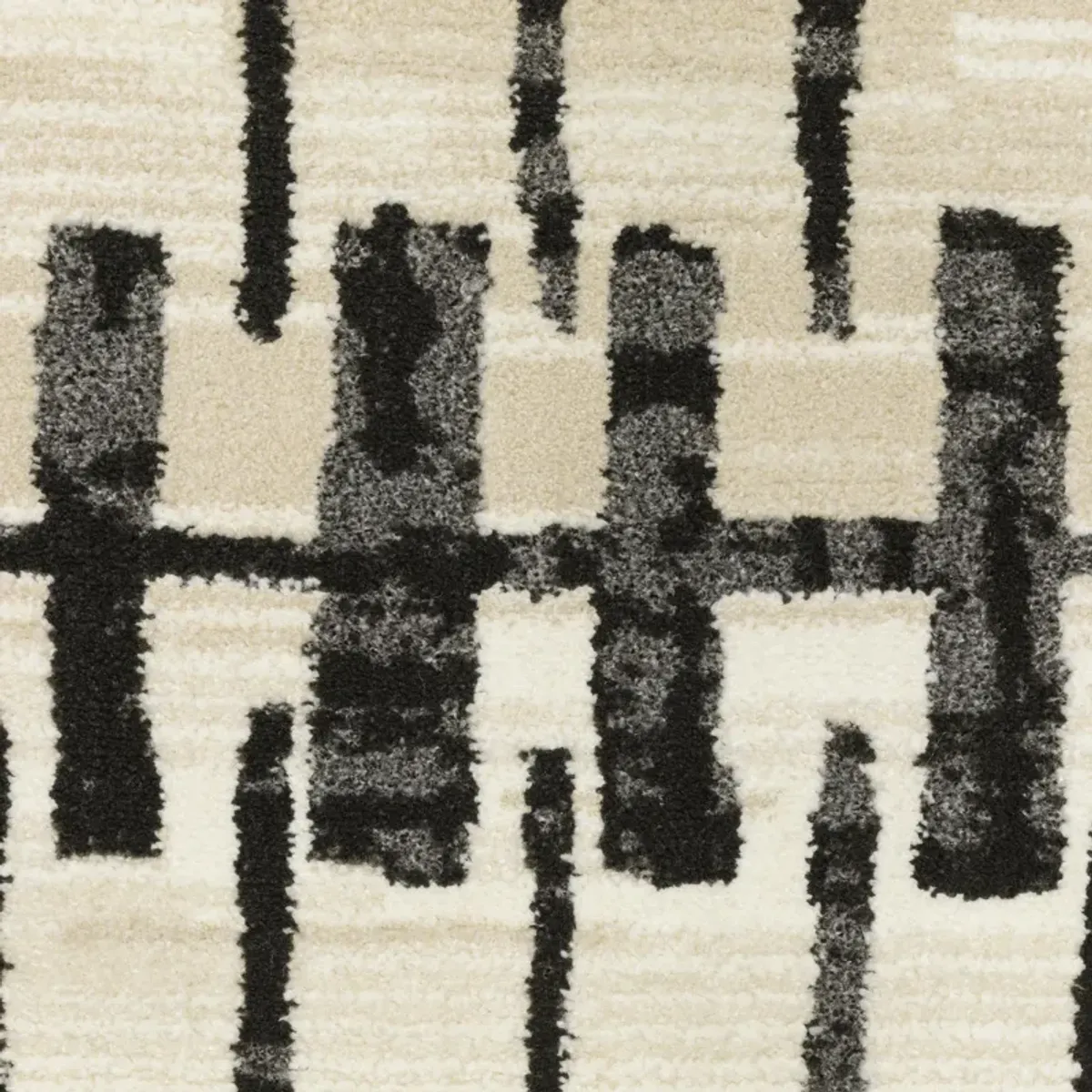Raylan Ivory Black Area Rug - 8 0  X 11 0 