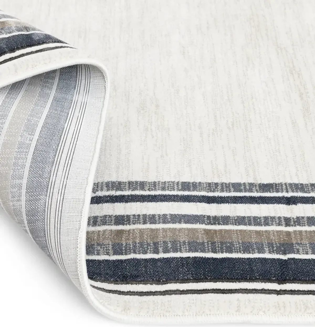 Clearwater Borders Oyster Nightfall Area Rug - 7 10  X 9 10 