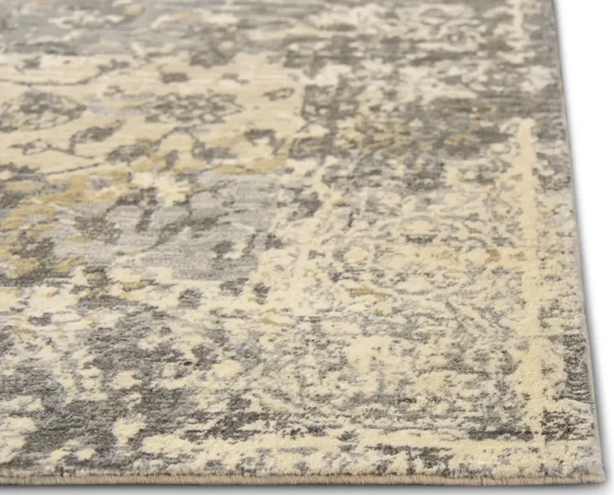 Gossamer Earth Grey Area Rug - 2 6  x 10 0