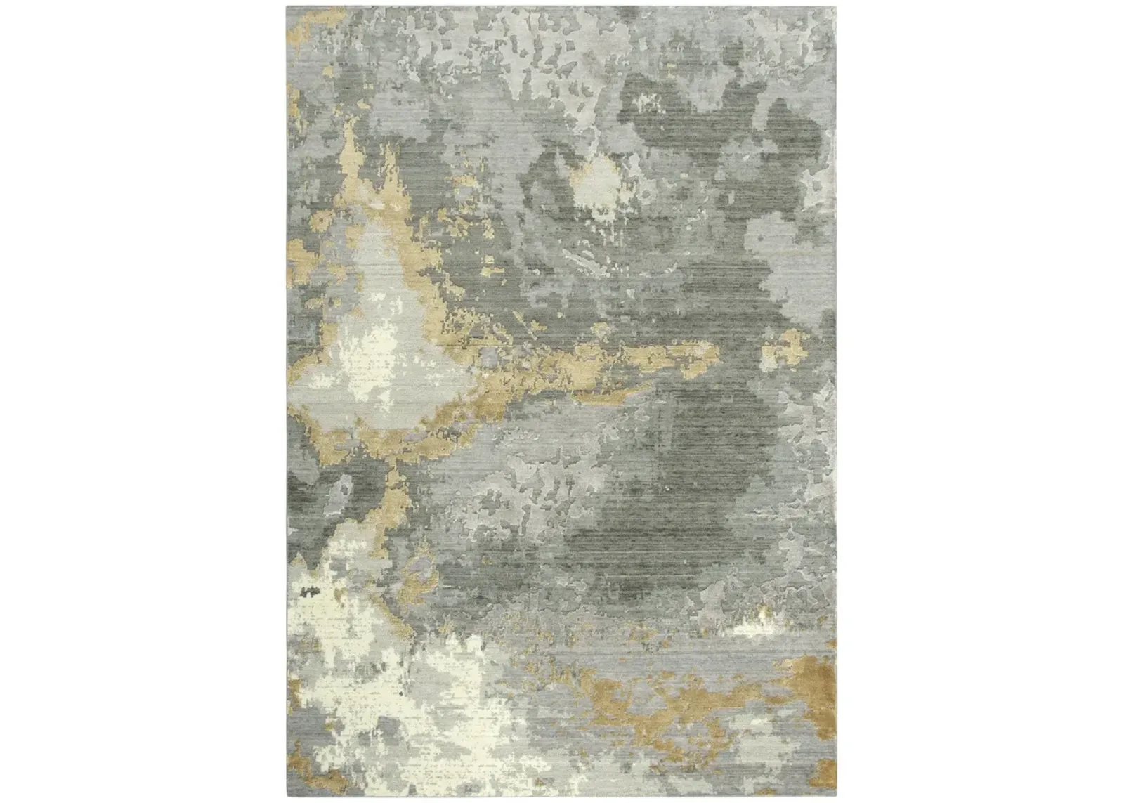 Artistry Distressed Grey Area Rug - 2 6  X 8 0 