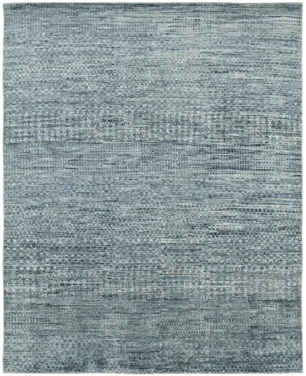 Kolkata Blue Area Rug - 2 6  X 8 0 