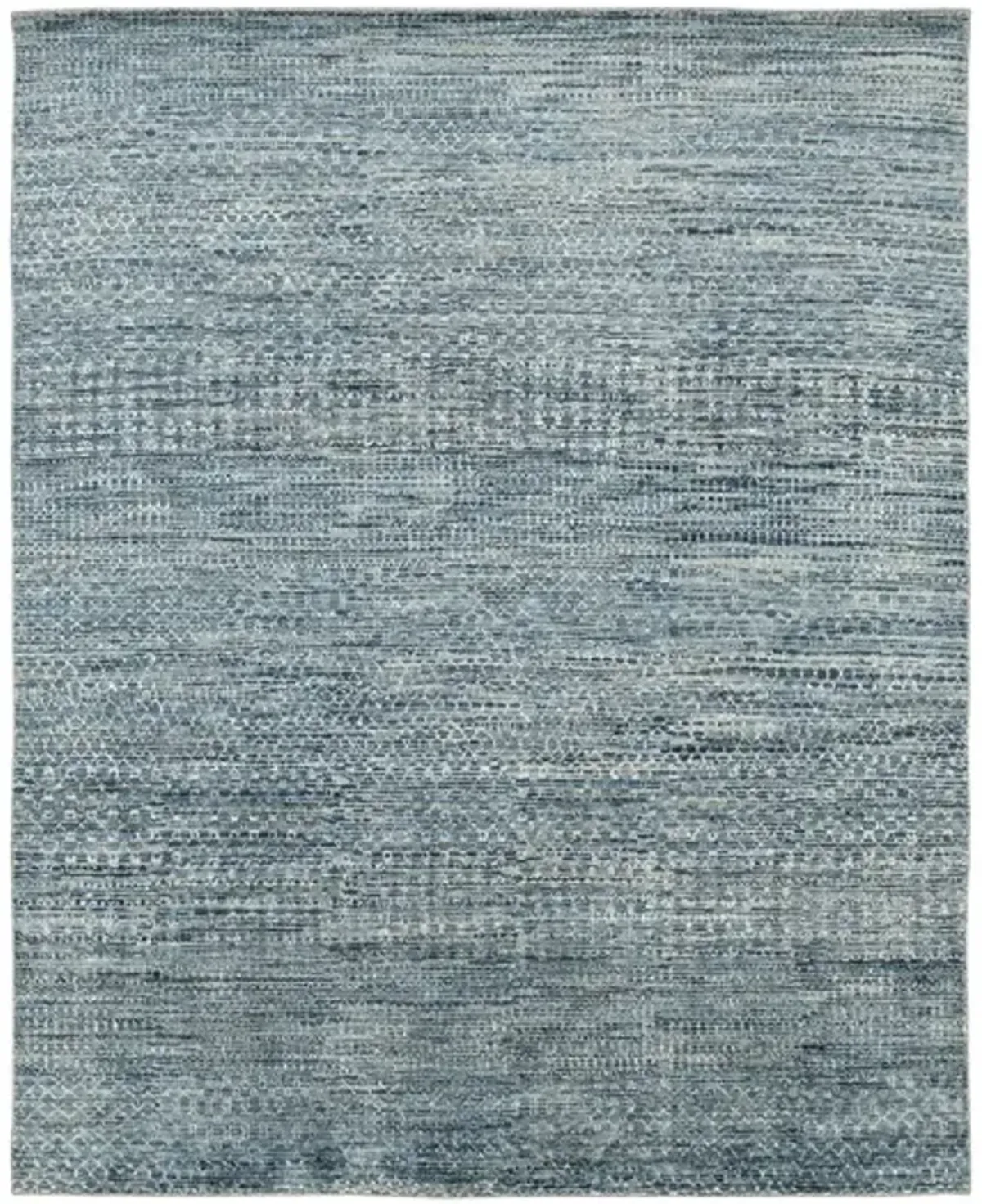 Kolkata Blue Area Rug - 2 6  X 10 0 