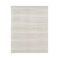 Indore Beige Light Blue Hand Knotted Area Rug - 2 6 X 8 0