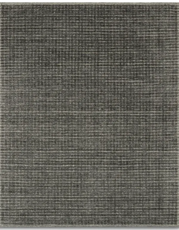 Beverly Charcoal Area Rug - 2 6  x 8 6   