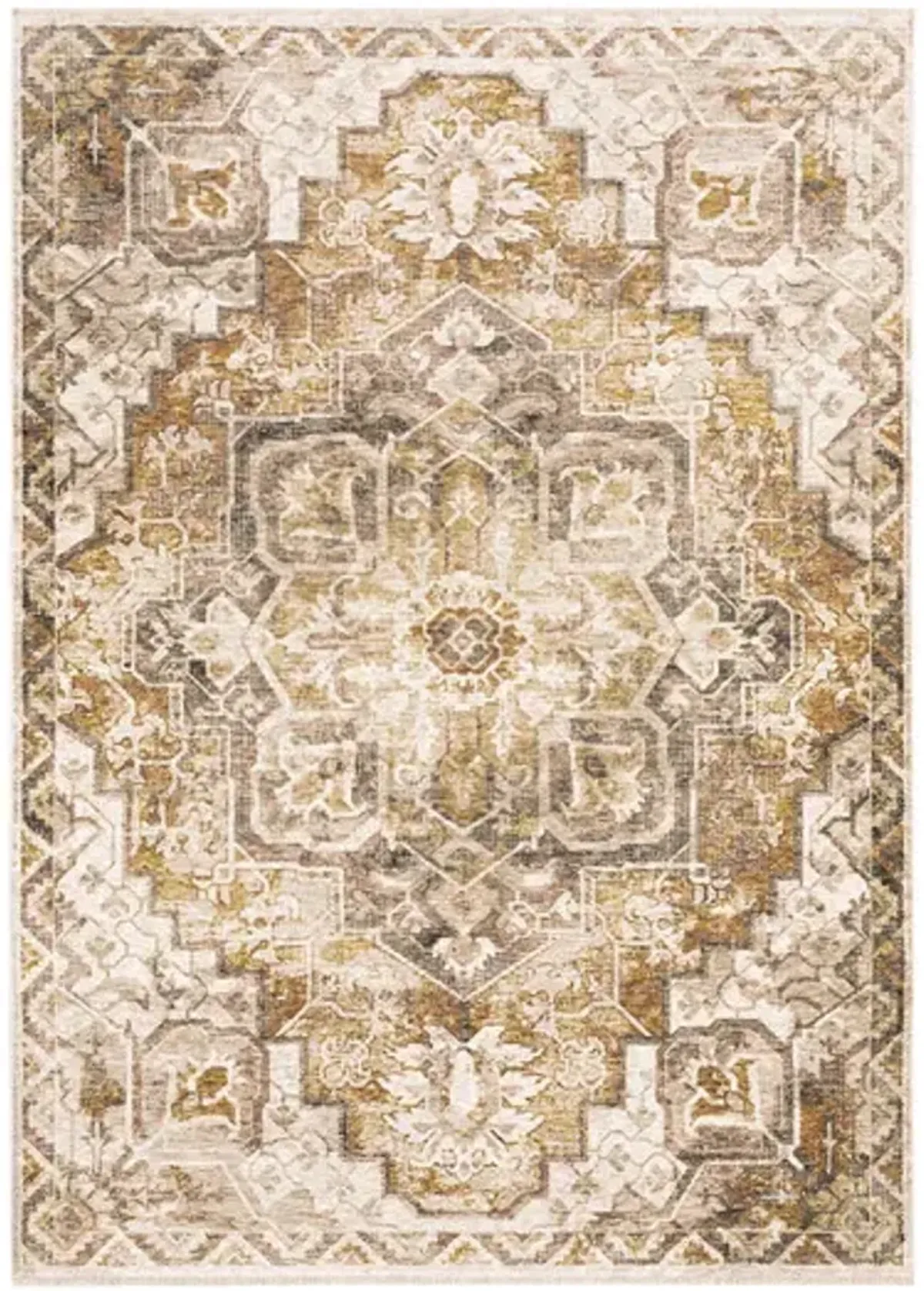 Maharaja Amber Area Rug - 2 3  X 7 6 