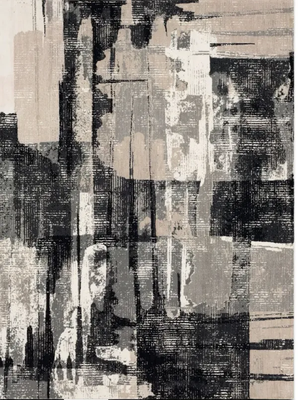 Epiphany Brush Strokes Area Rug - 2 4  X 7 10