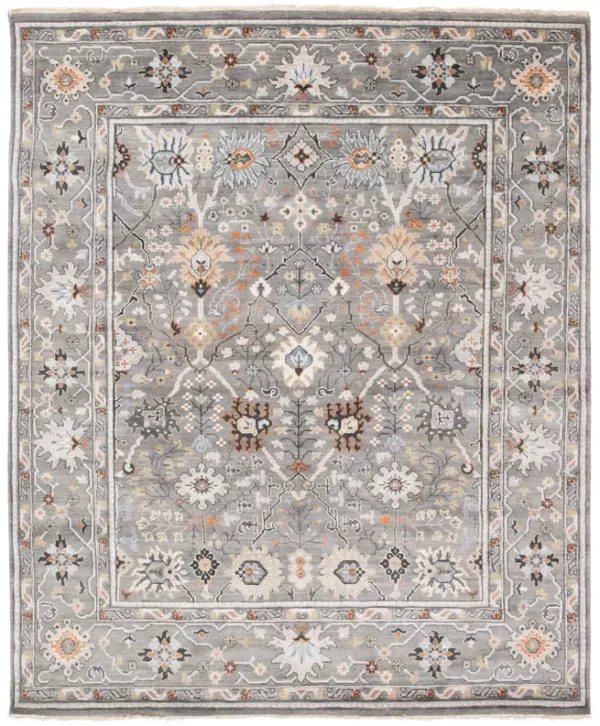 Rajasthan Santas Gray Area Rug - 2 6  x 8 0   