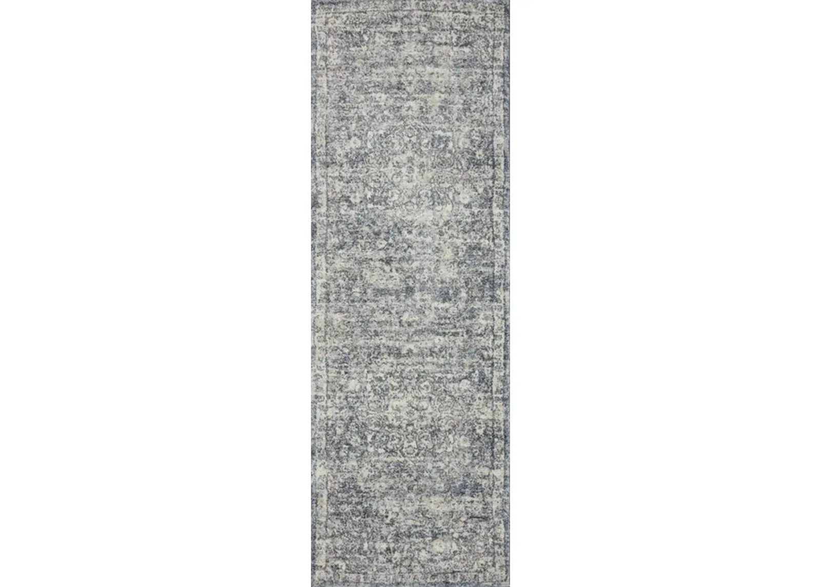 Theory Ivory Blue Area Rug - 2 7  X 7 8 