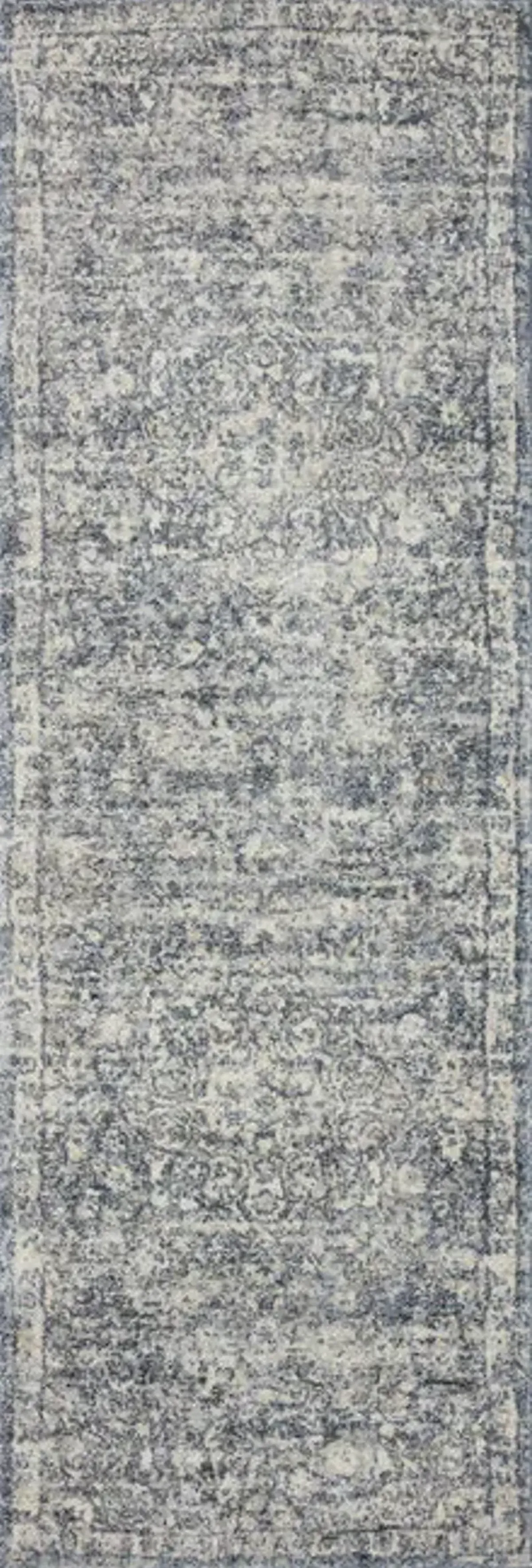 Theory Ivory Blue Area Rug - 2 7  X 7 8 